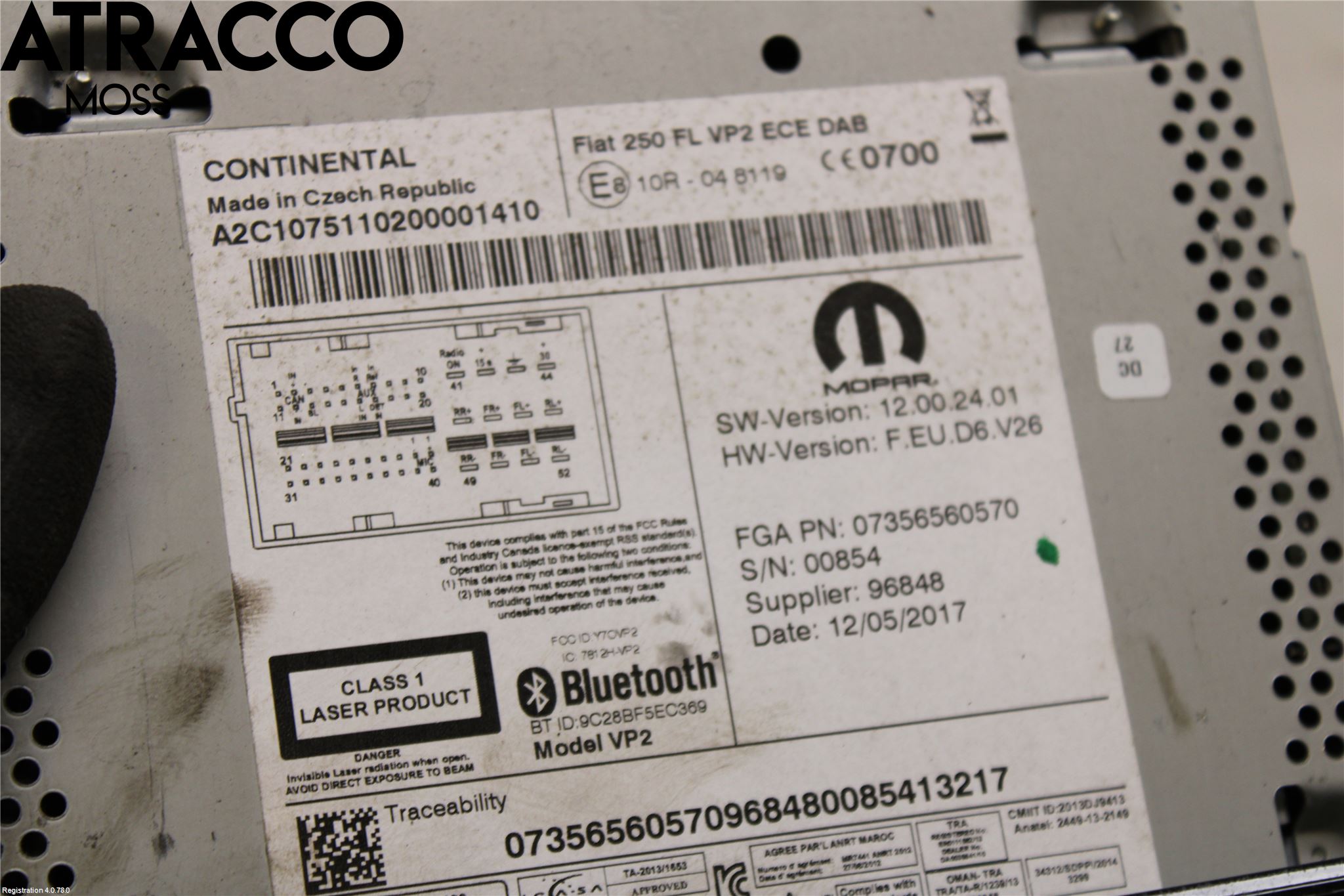 Citroen JUMPER/E-JUMPER 14- Stereo Radio Med Cd