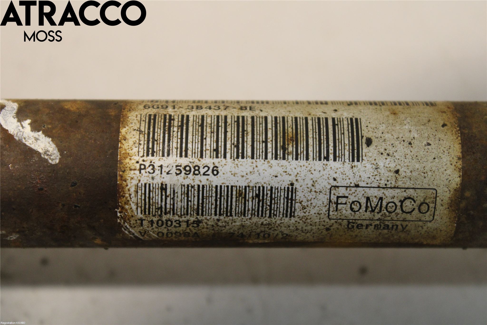 Volvo V70 08-13 Drivaksel Foran Kompl Venstre