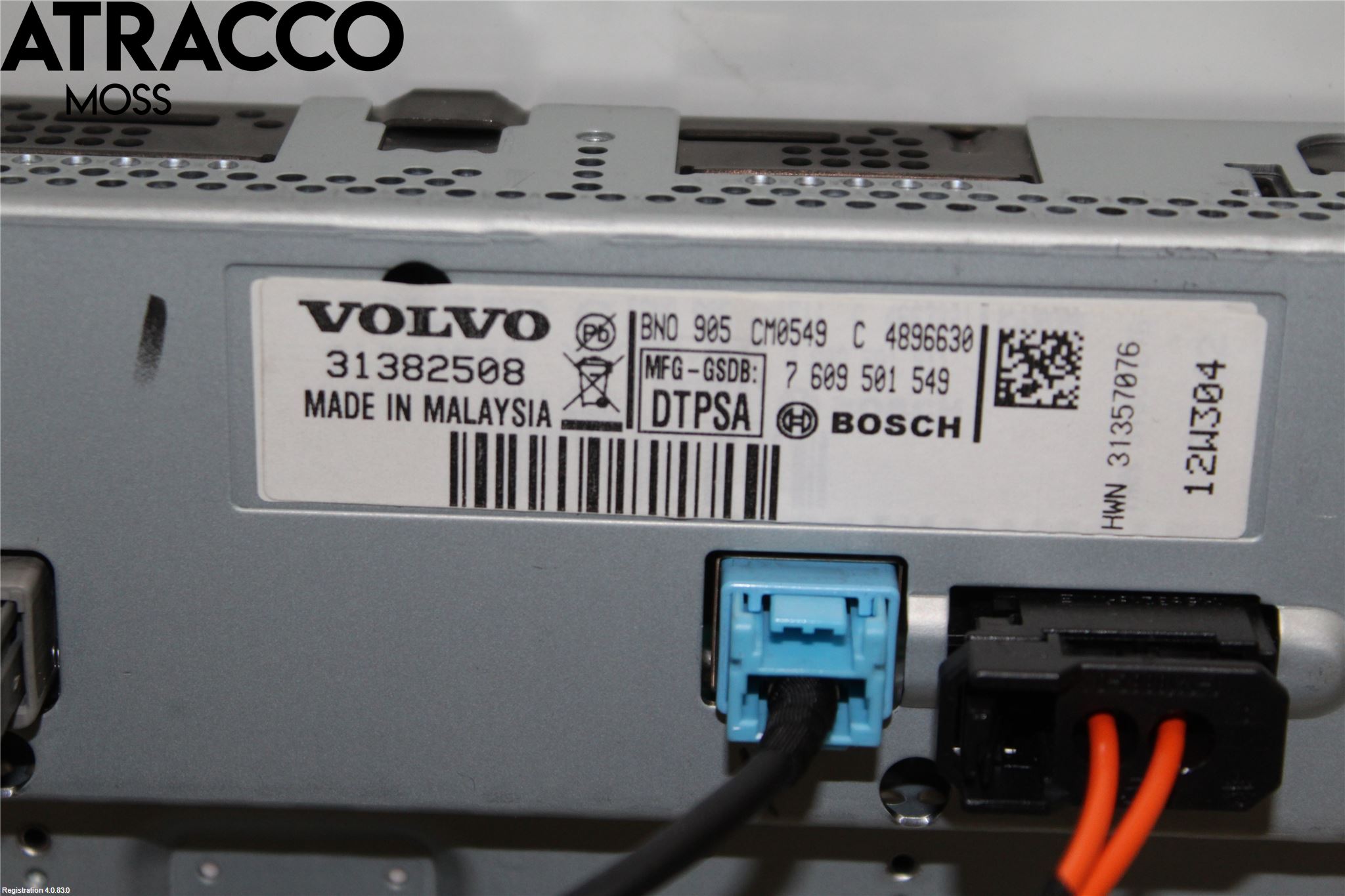 Volvo V40 12-19 Instr Skjerm Dvd-Gps-Ac-Tlf