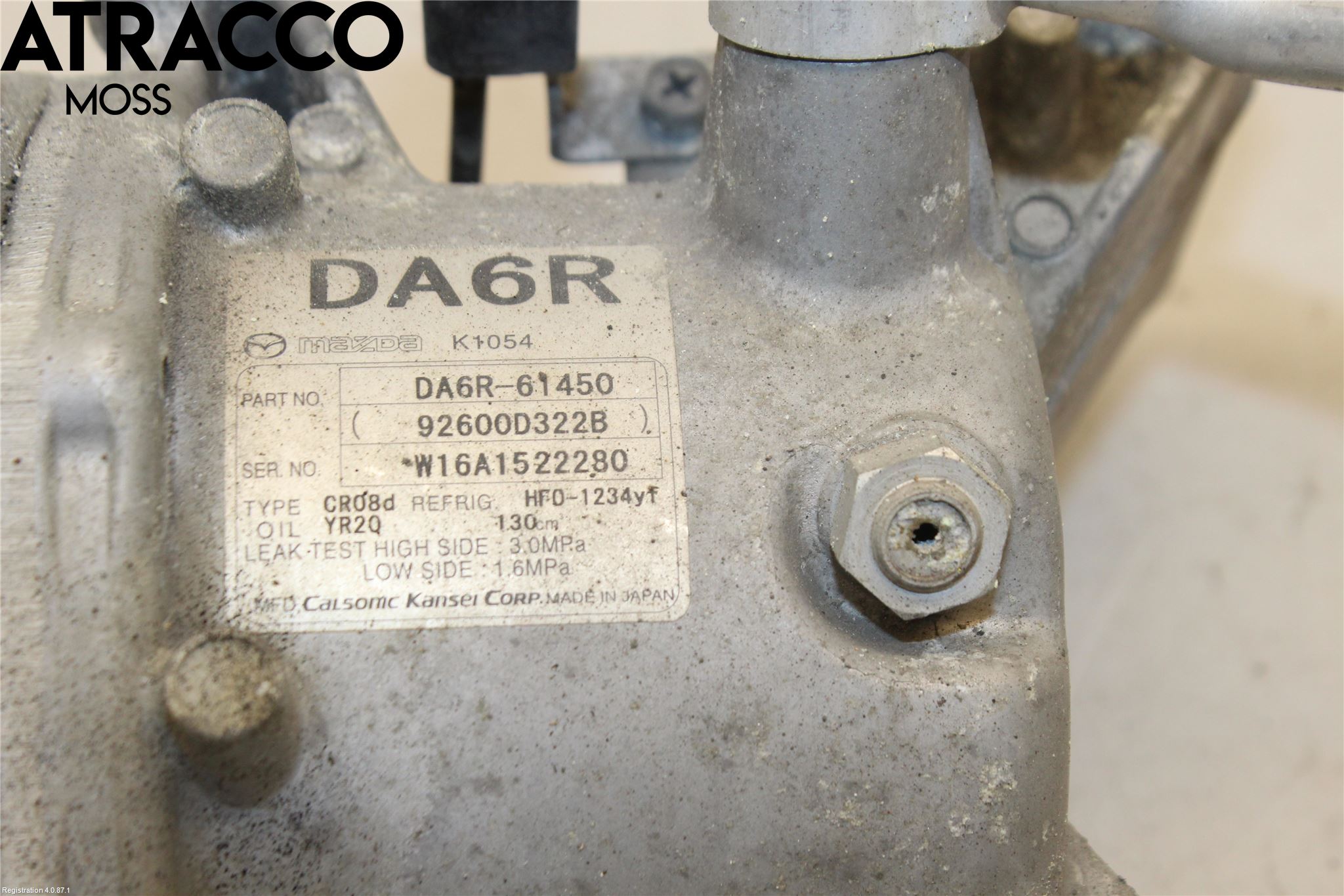 Mazda CX-3 Varme Ac Kompressor