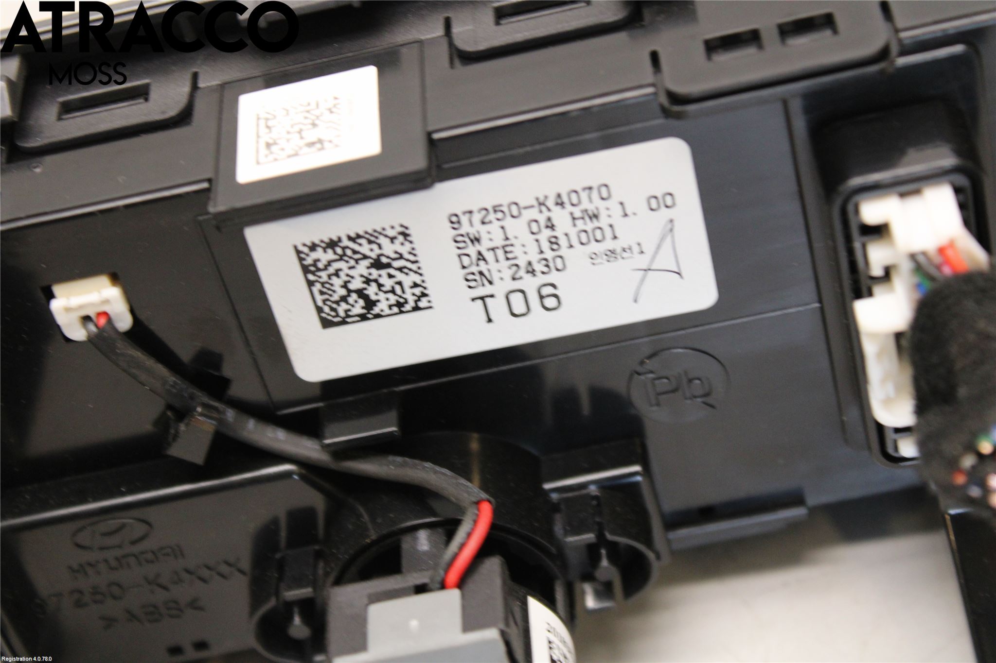 Hyundai KONA/ELECTRIC OS 18-23 Varme Ac Betjening-Display