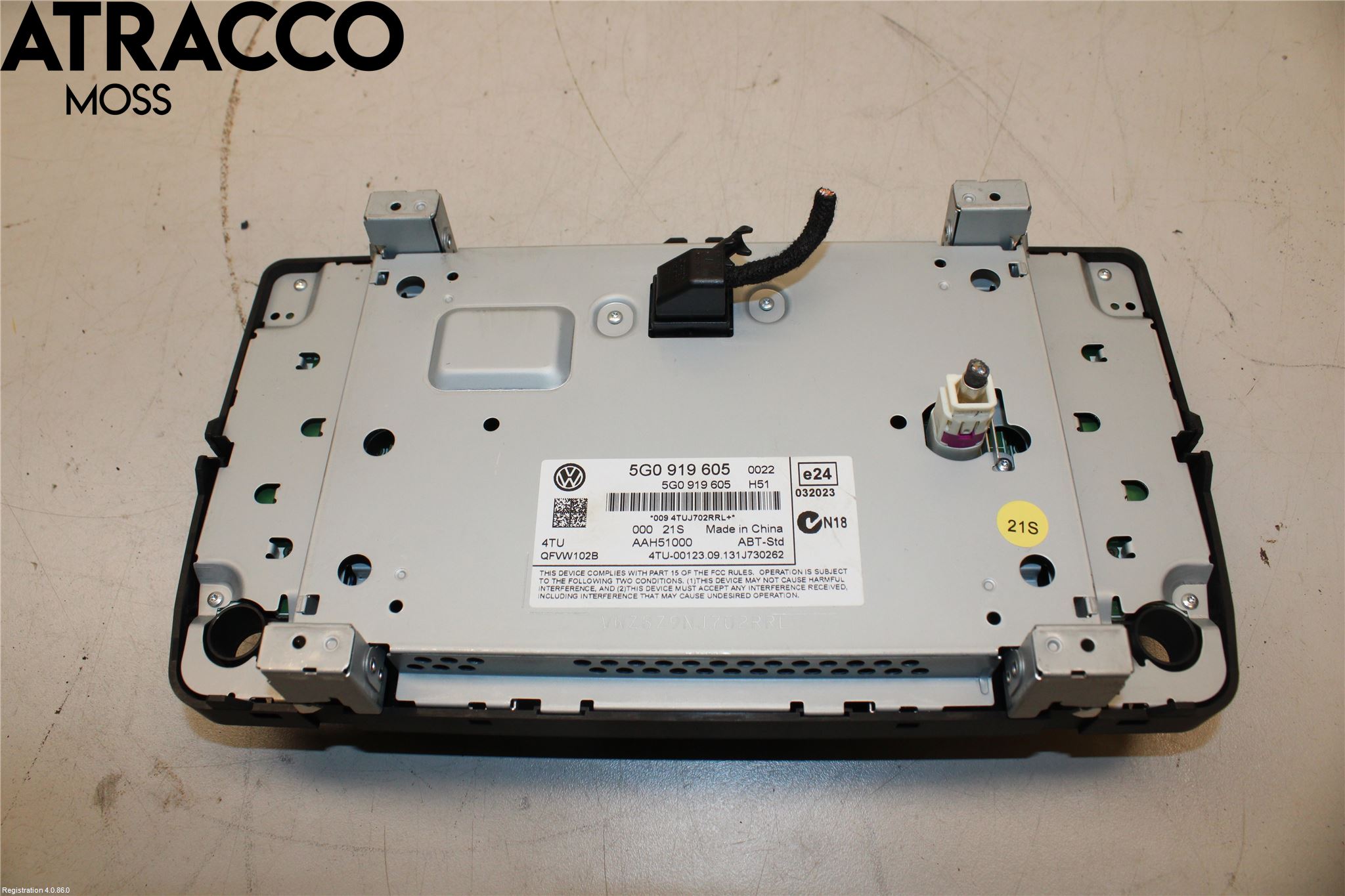 Volkswagen VW GOLF / E-GOLF VII 13-20 Multifunktionsdisplay