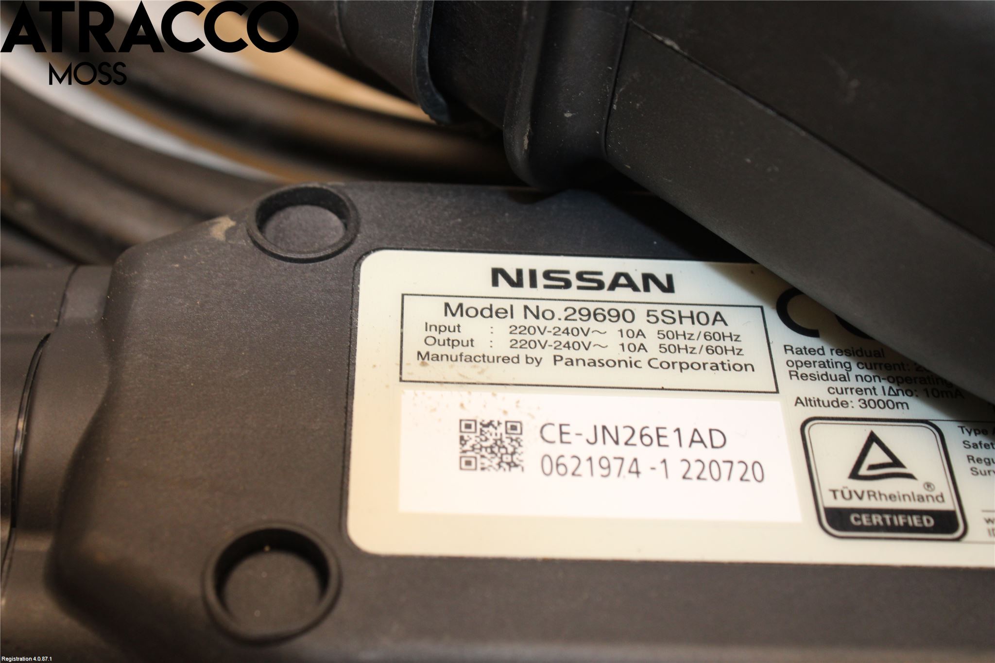 Nissan LEAF 18- Laddkabel Elbil