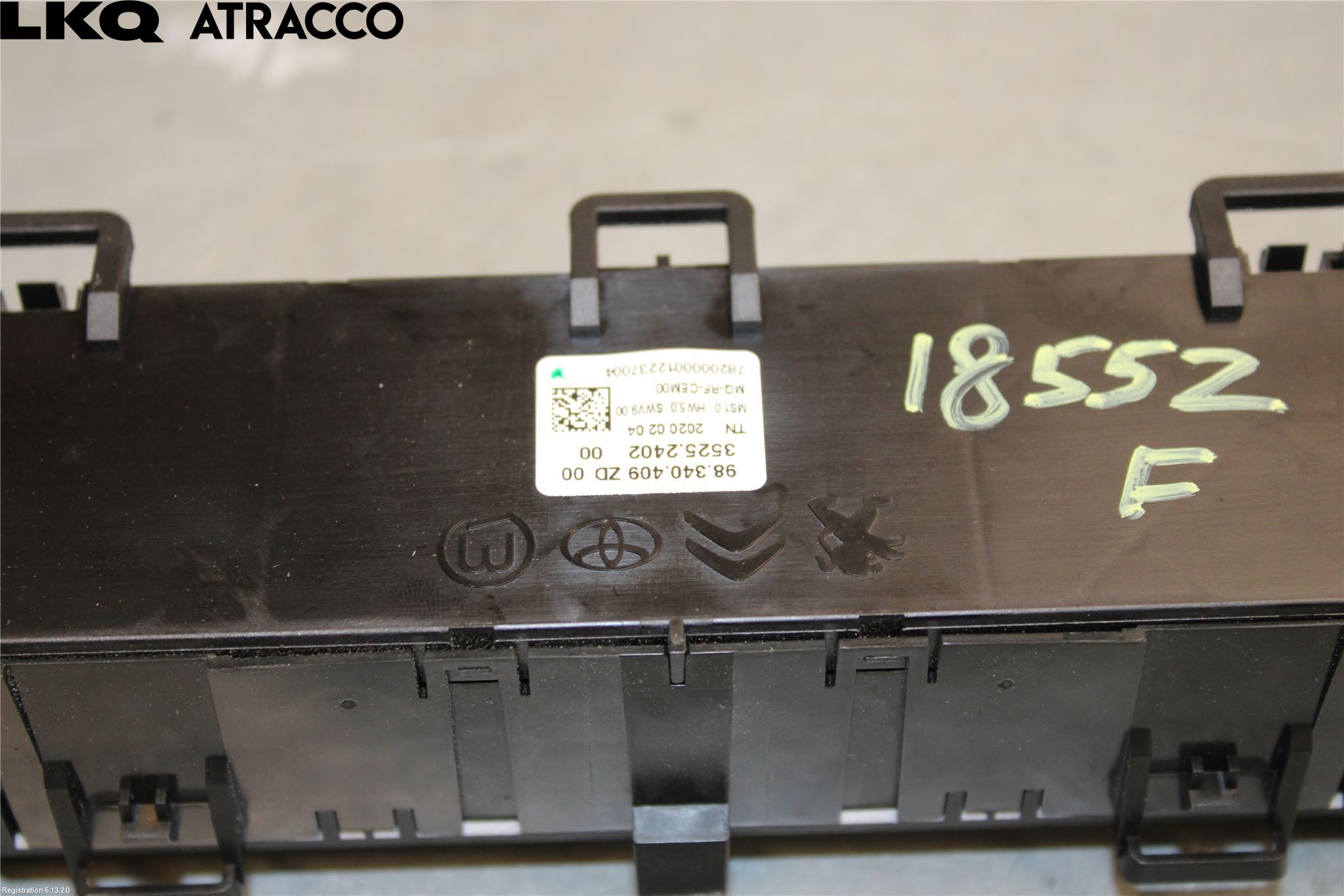 Volkswagen VW CADDY 11-15 Varme Ac Betjening-Display