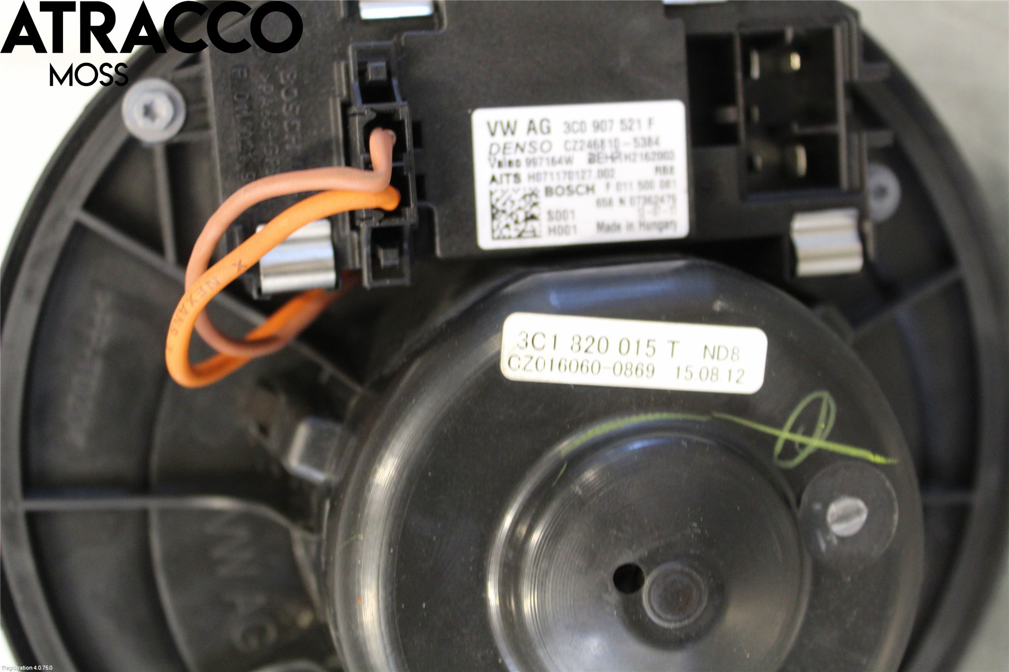 Volkswagen VW GOLF VI 09-13 Varme Ac Varmeapparatvifte