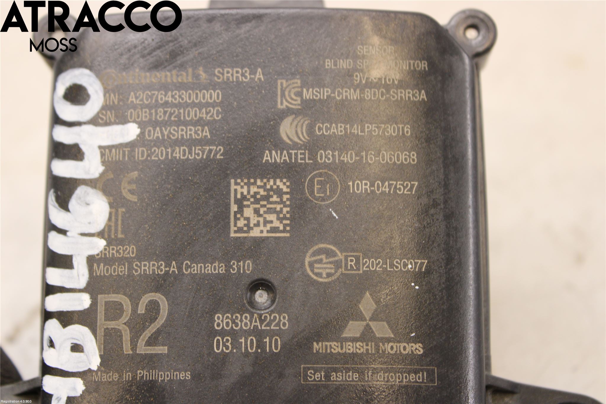 Mitsubishi OUTLANDER 13-21 Sensor Kollisjonsbeskyttelse