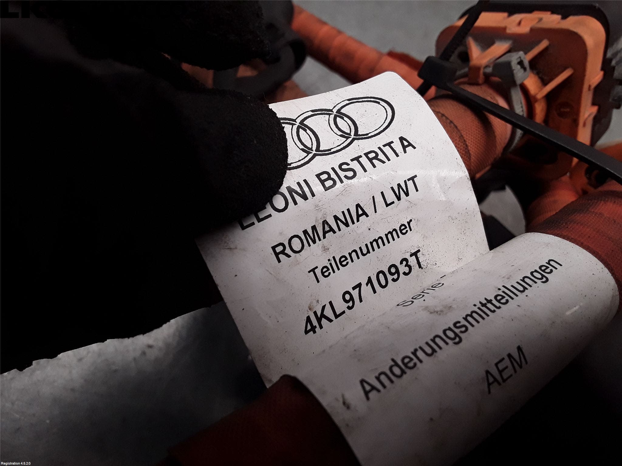 Audi E-TRON, S GE 19- Ledningsnett