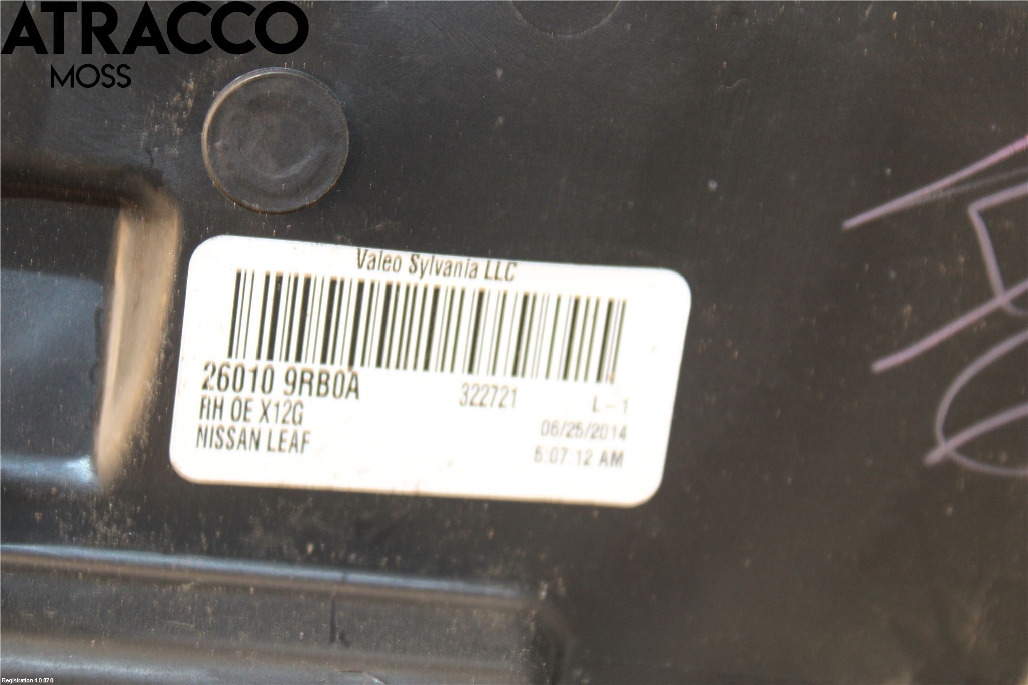 Nissan LEAF 11-17 Frontlykt Høyre