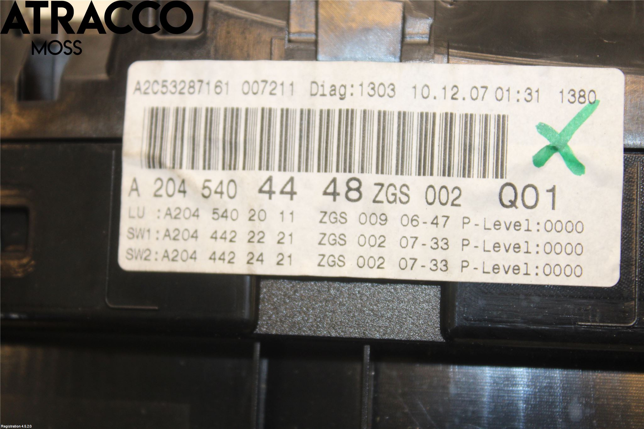 Mercedes-Benz MB C-KLASS (W204) 07-15 Instr Kombinert