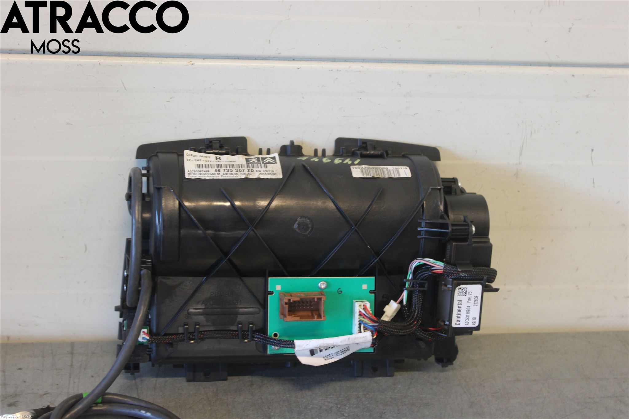 Peugeot 3008 09-16 Instr Skjerm Dvd-Gps-Ac-Tlf