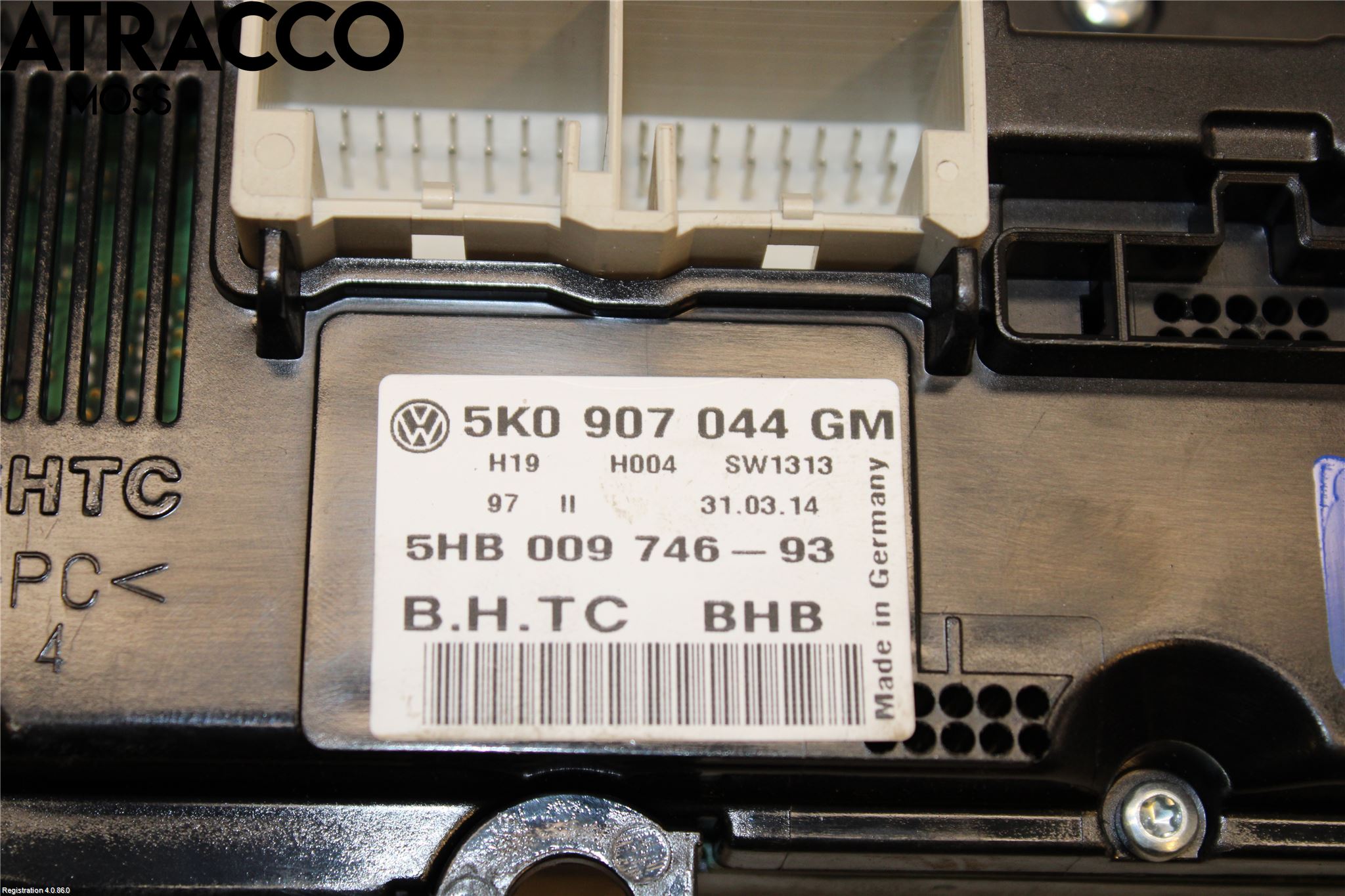 Volkswagen VW TIGUAN 07-16 Varme Ac Betjening-Display