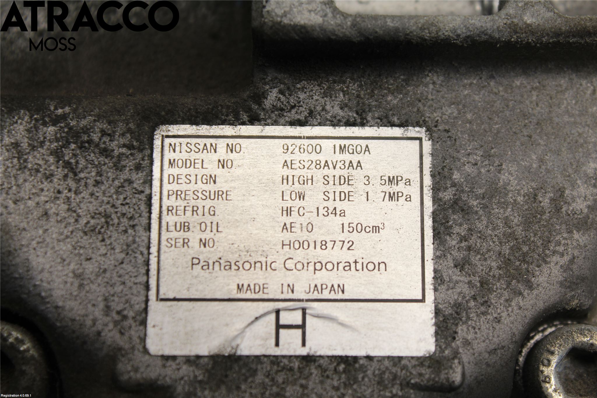 Nissan LEAF 11-17 Varme Ac Kompressor