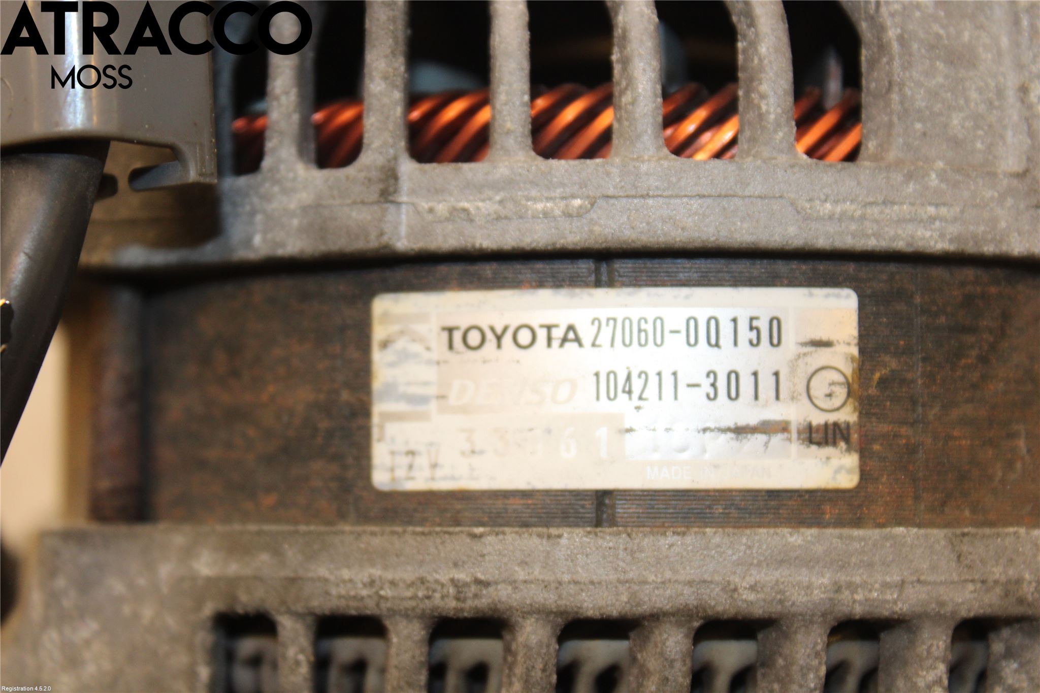 Toyota YARIS XP130 12-14 Dynamo