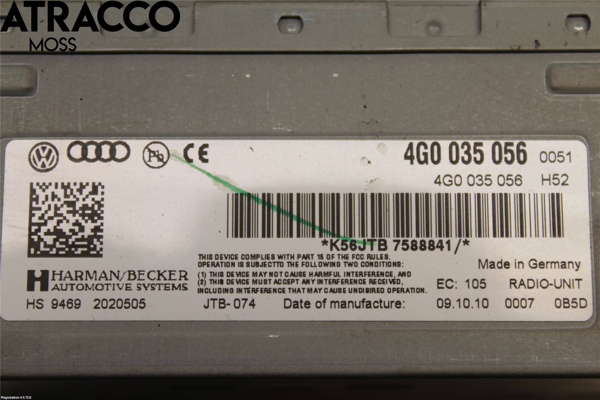 Audi Q5 09-16 Stereo Radio Med Cd