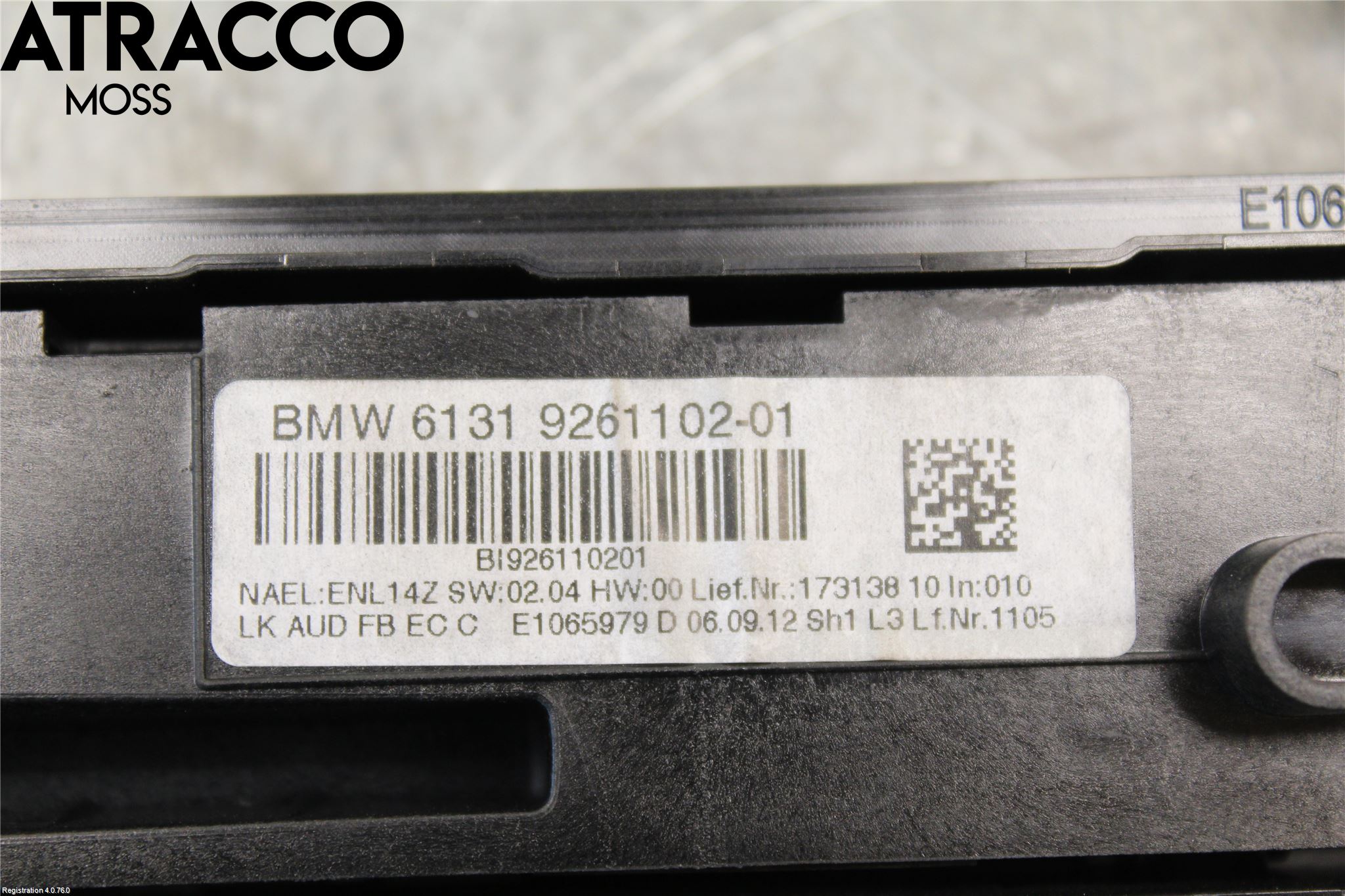 BMW 1 F20/F21 11-19 Varme Ac Betjening-Display