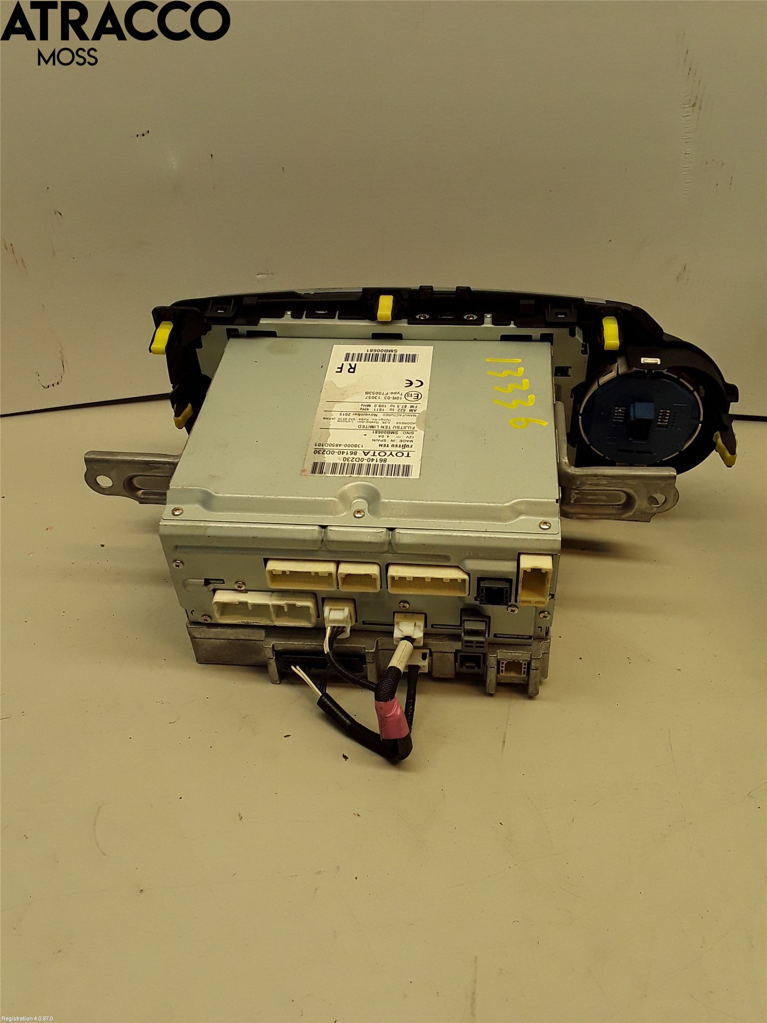 Toyota YARIS XP130 15-20 Stereo Radio