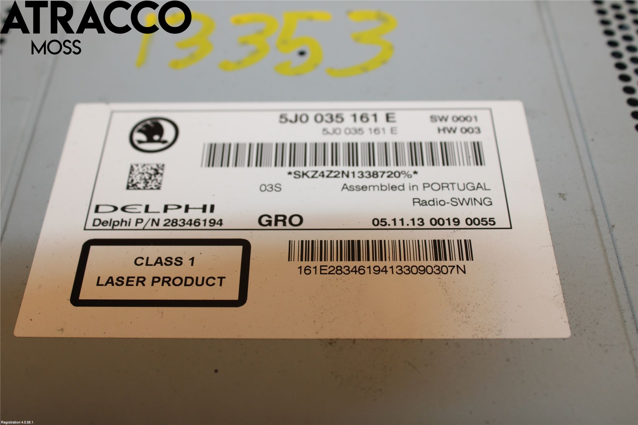 Skoda RAPID Stereo Radio