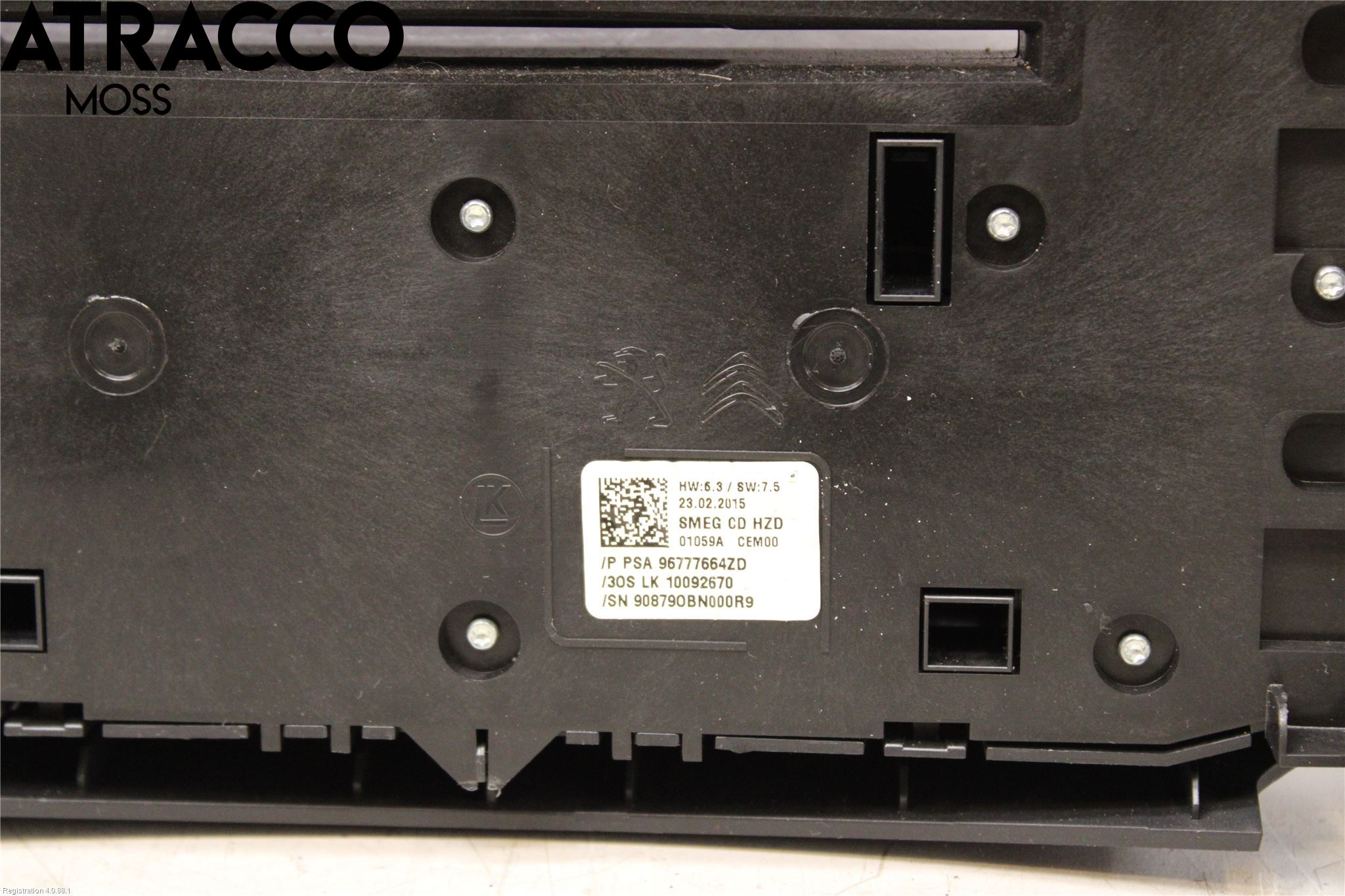 Peugeot 308 14-21 Varme Ac Betjening-Display