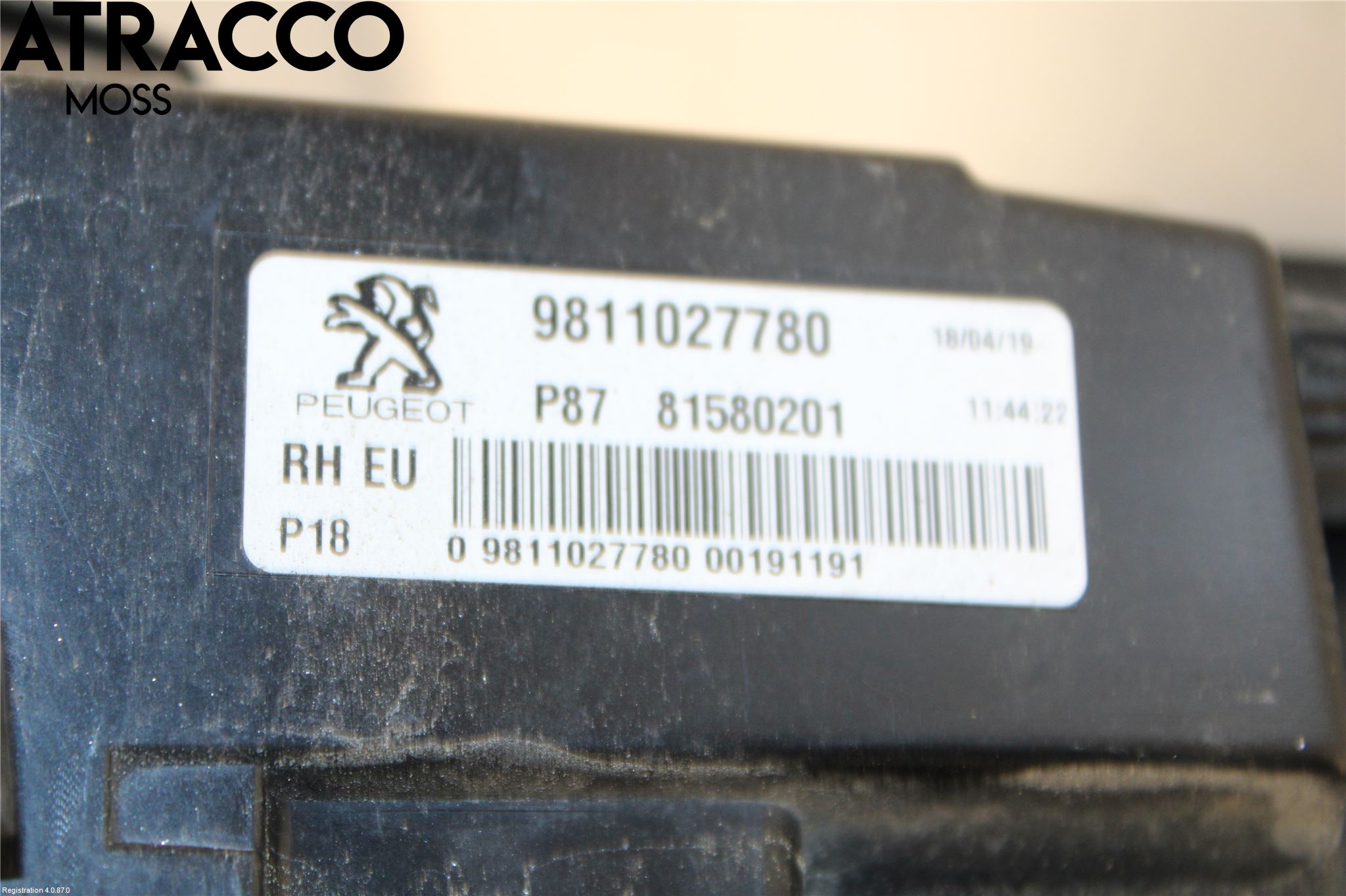 Peugeot 5008 17-24 Baklykt Høyre  På Luke(Indre)