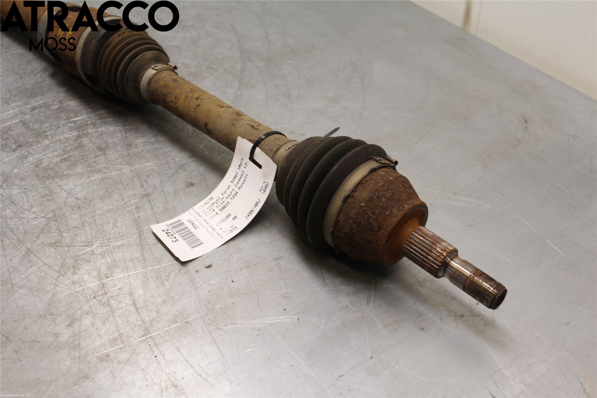 Ford TRANSIT/TOURNEO CONNECT 13-22 Drivaksel Foran Kompl Høyre