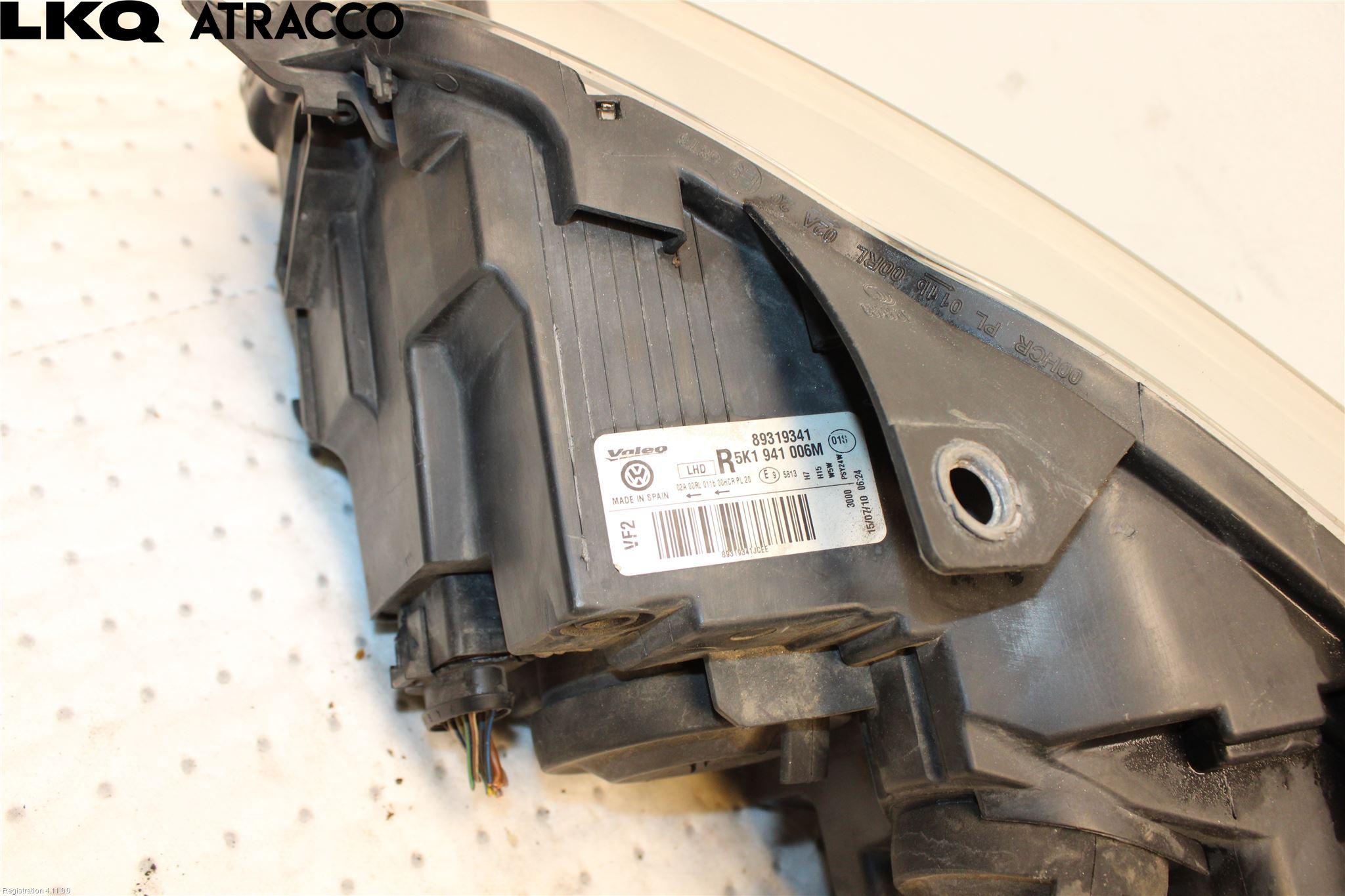 Volkswagen VW GOLF VI 09-13 Frontlykt Høyre