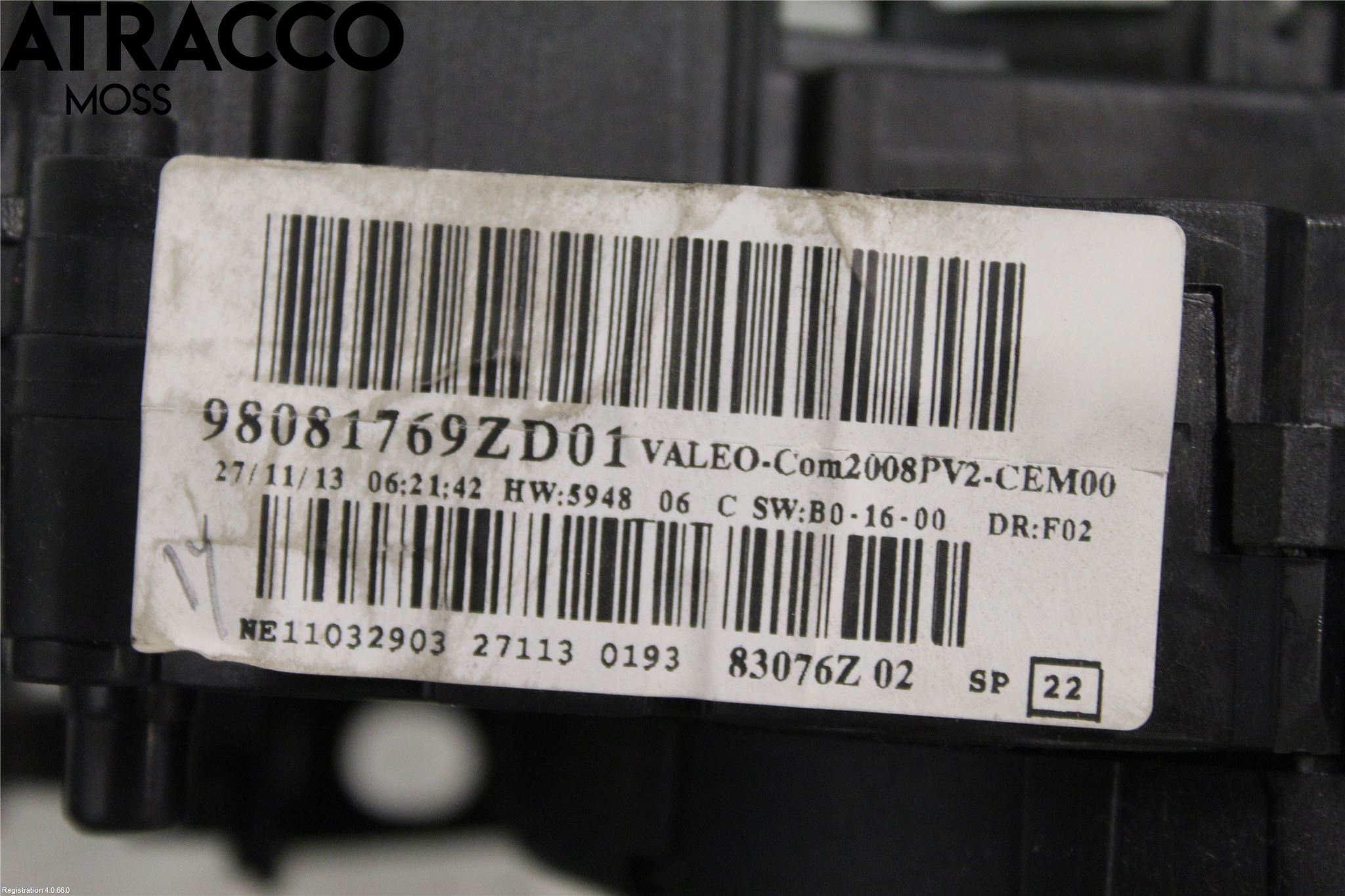 Peugeot 2008 13-20 Bryter Ratt Kombi H Og V