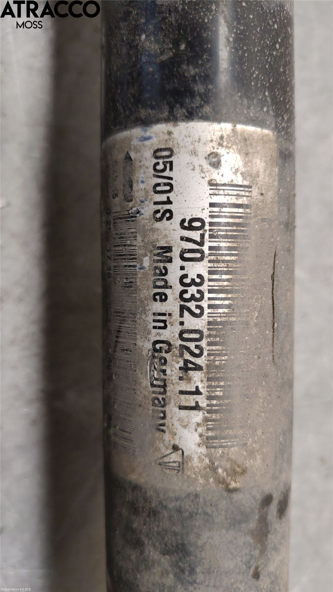 Porsche PANAMERA 09- Drivaksel Bak Kompl Venstre