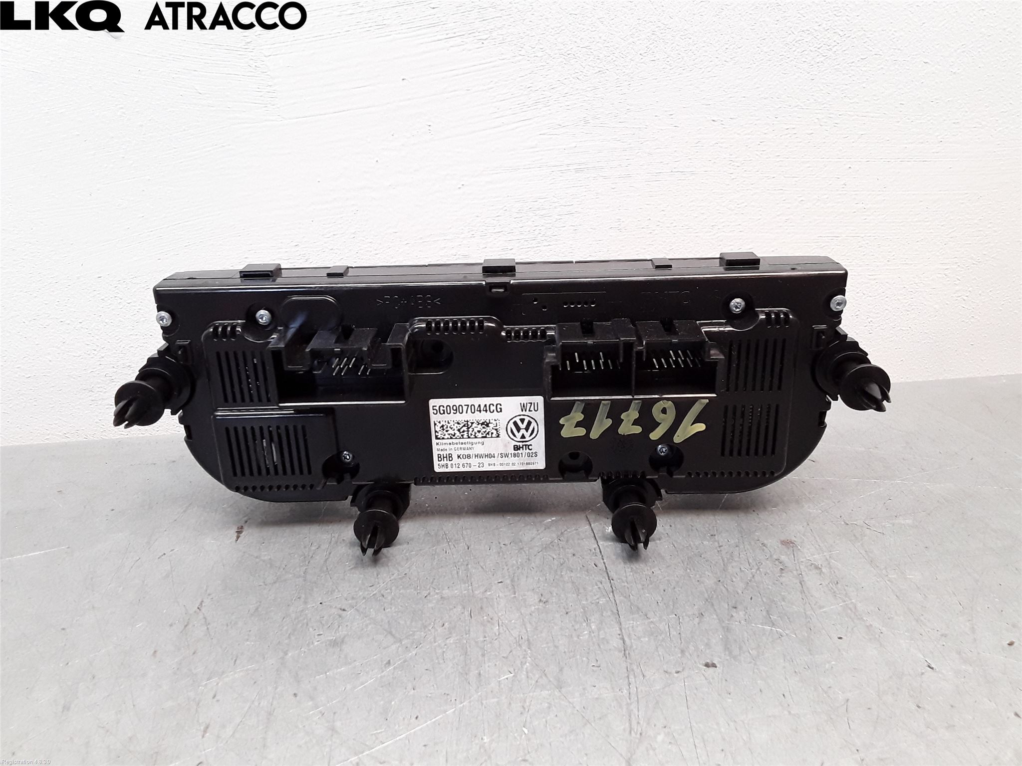 Volkswagen VW GOLF / E-GOLF VII 13-20 Varme Ac Betjening-Display