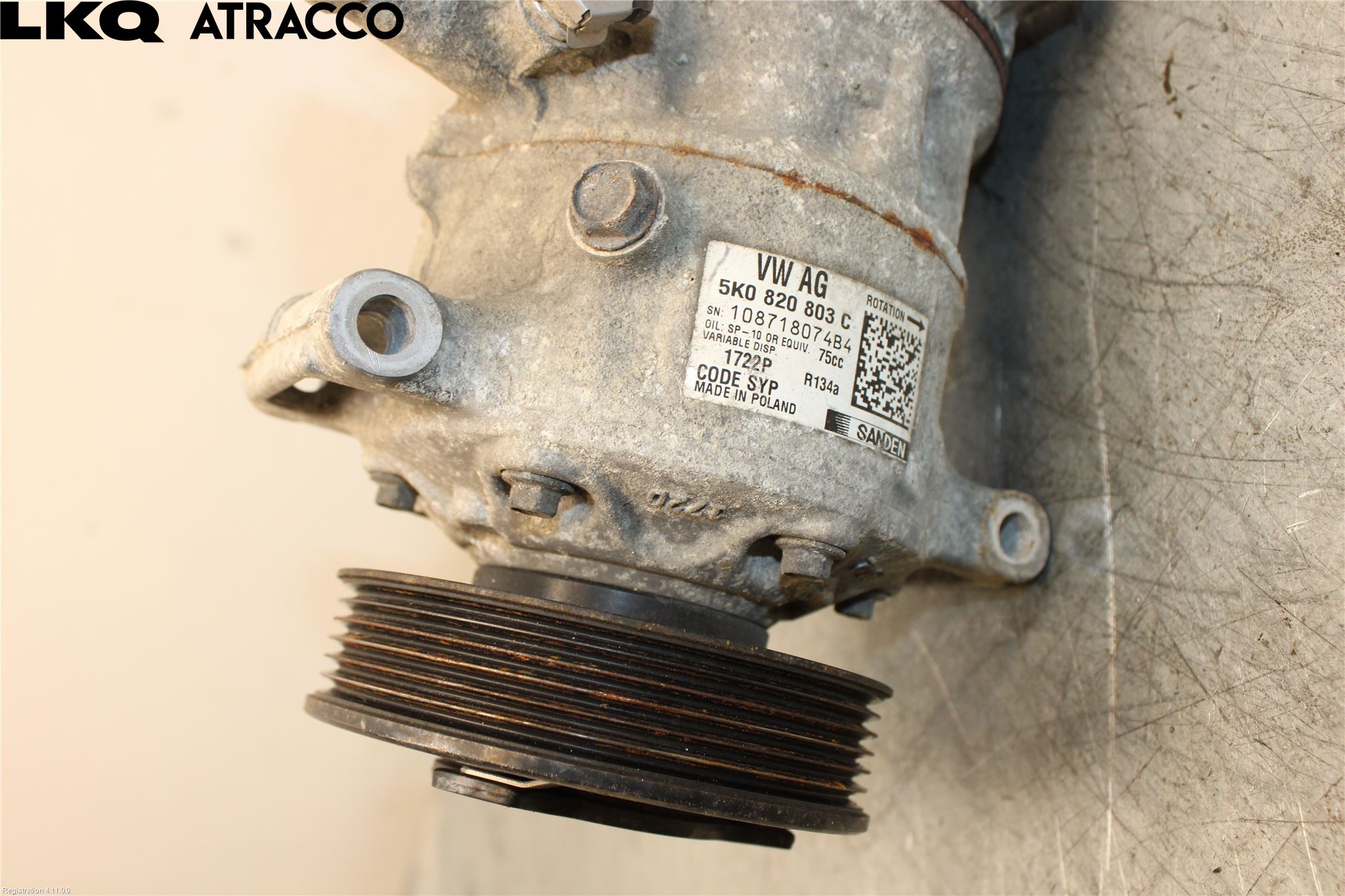 Skoda FABIA 07-14 Varme Ac Kompressor