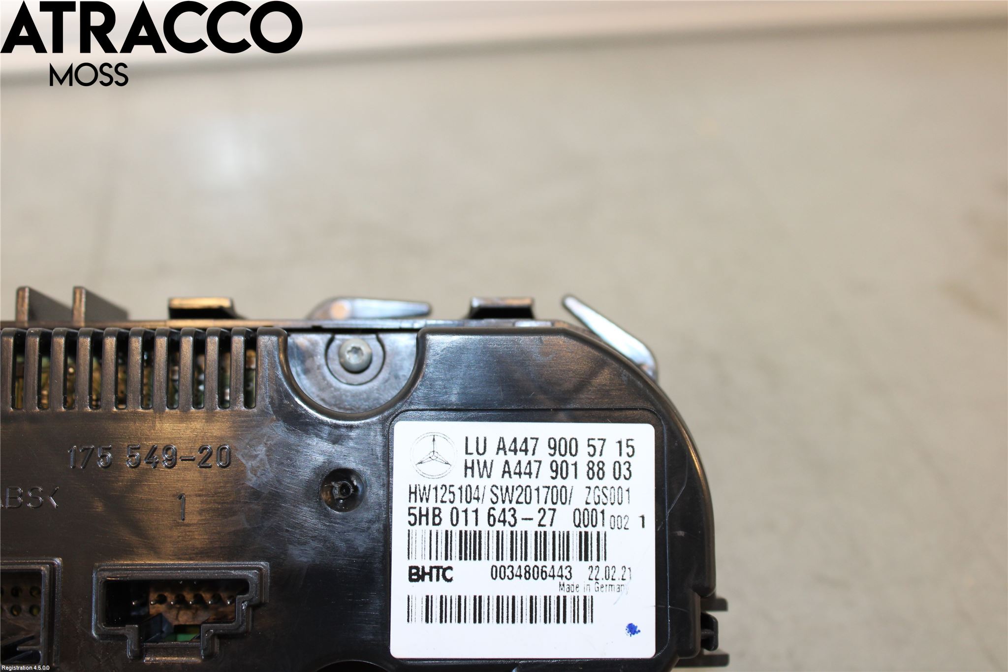 Mercedes-Benz MB VITO/V-KLASS (W640,W447,W448) 14- Varme Ac Betjening-Display