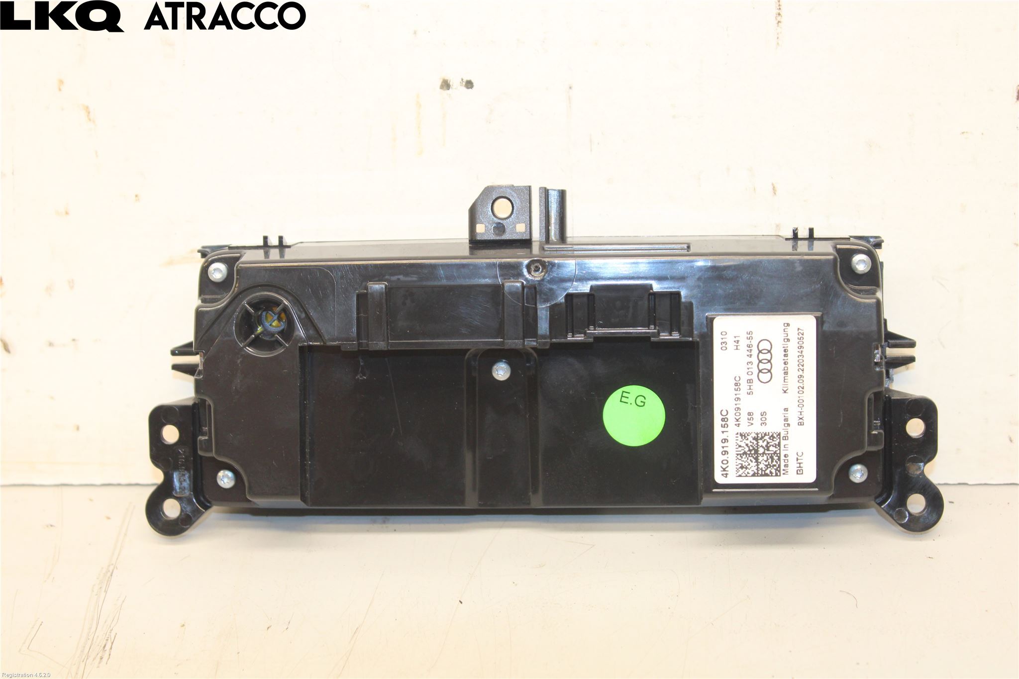 Audi E-TRON, S GE 19- Varme Ac Betjening-Display