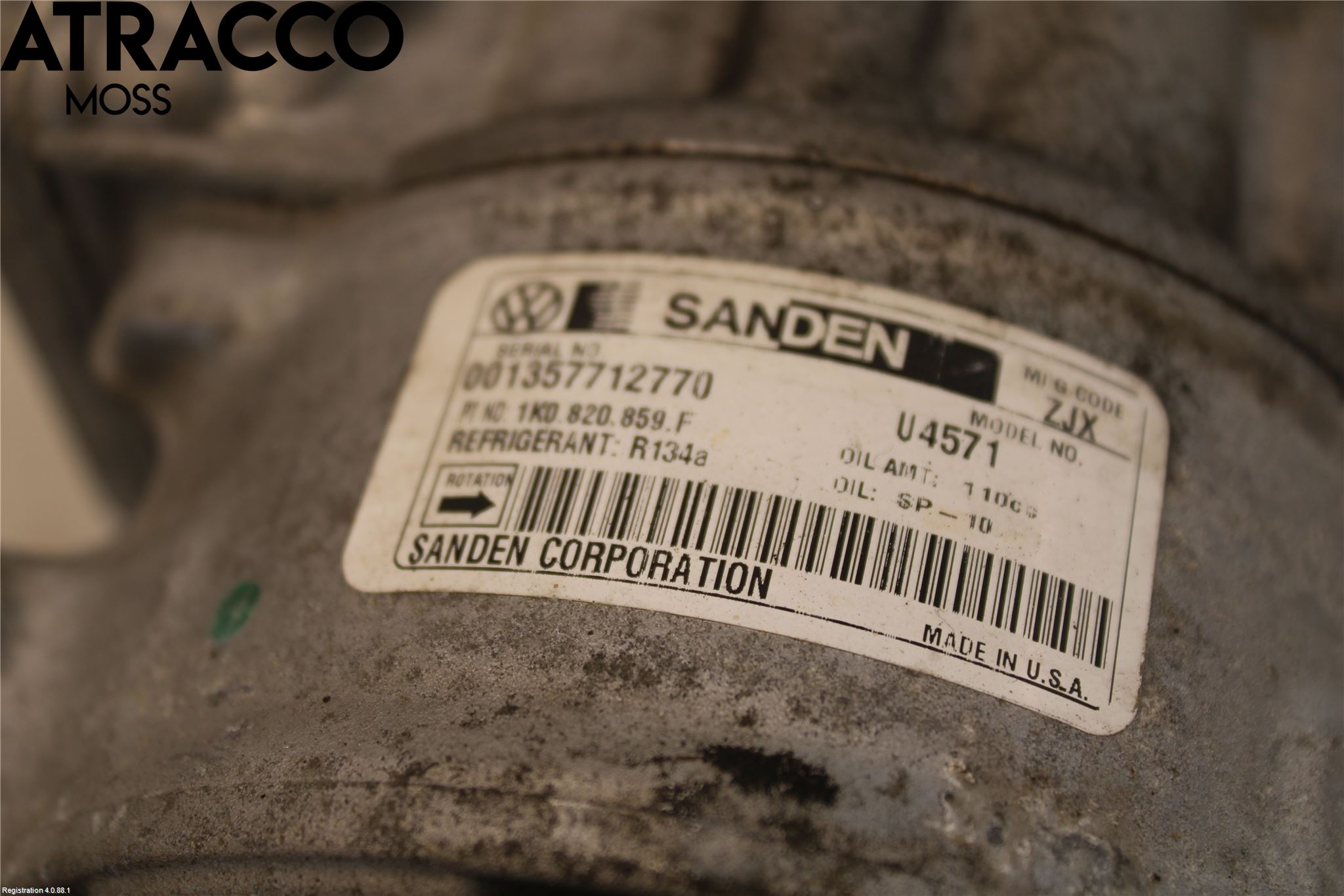 Volkswagen VW GOLF V 04-09 Varme Ac Kompressor