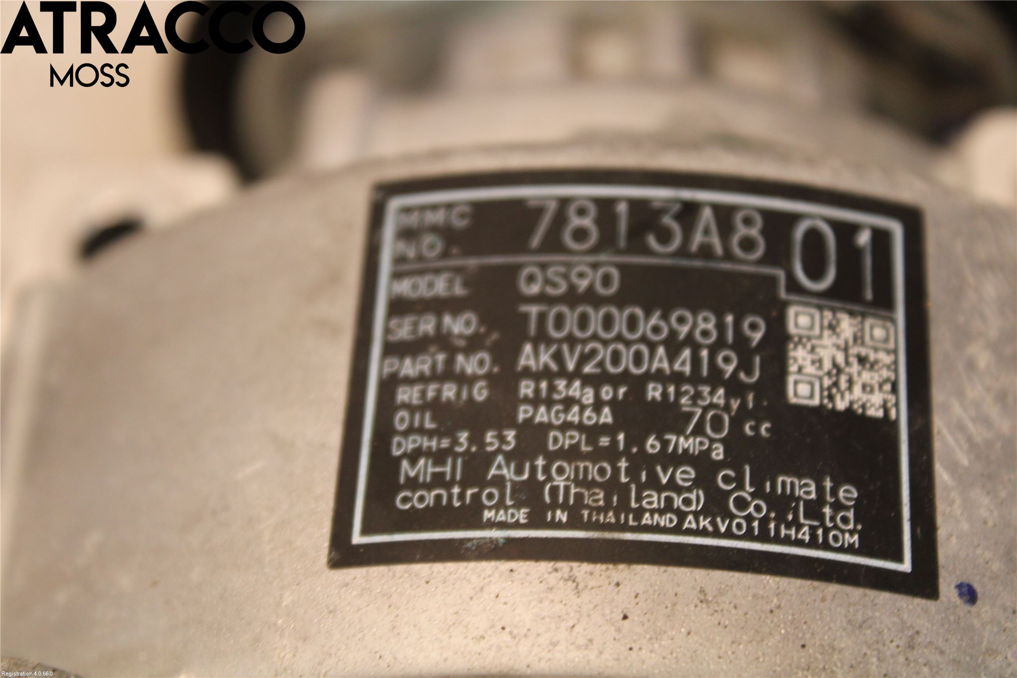 Mitsubishi ECLIPS CROSS Varme Ac Kompressor