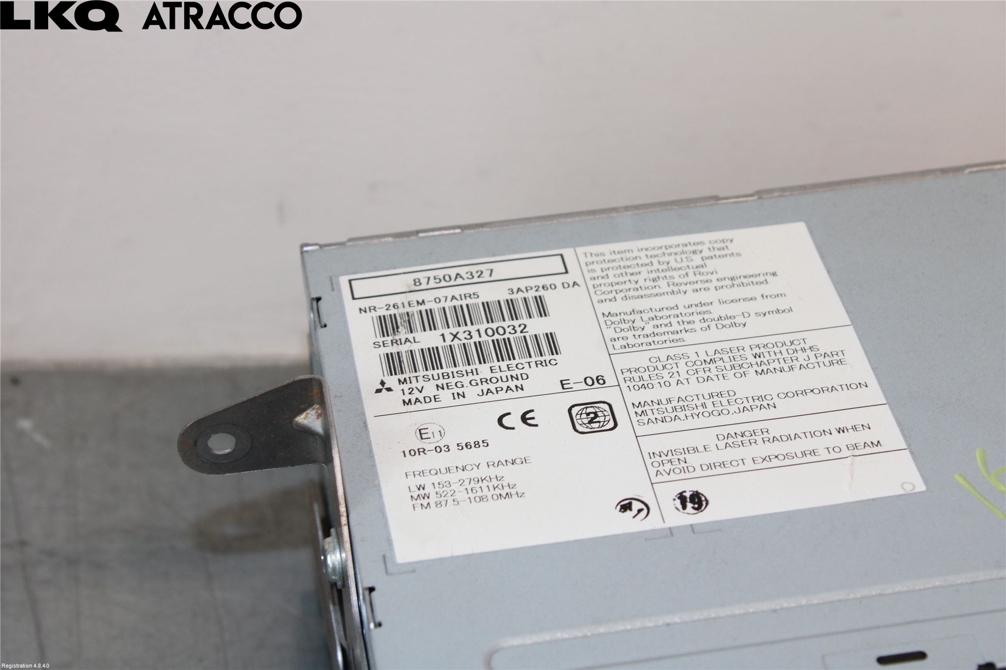 Mitsubishi ASX 10-22 Stereo Radio Med Cd