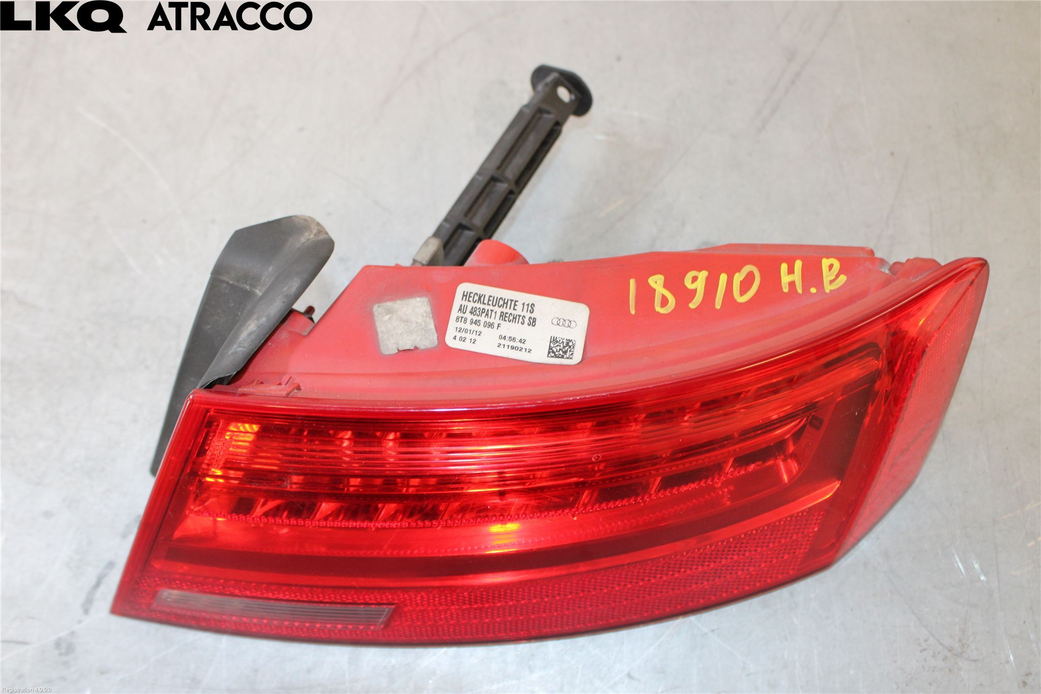 Audi A5 07-16 Baklykt Høyre