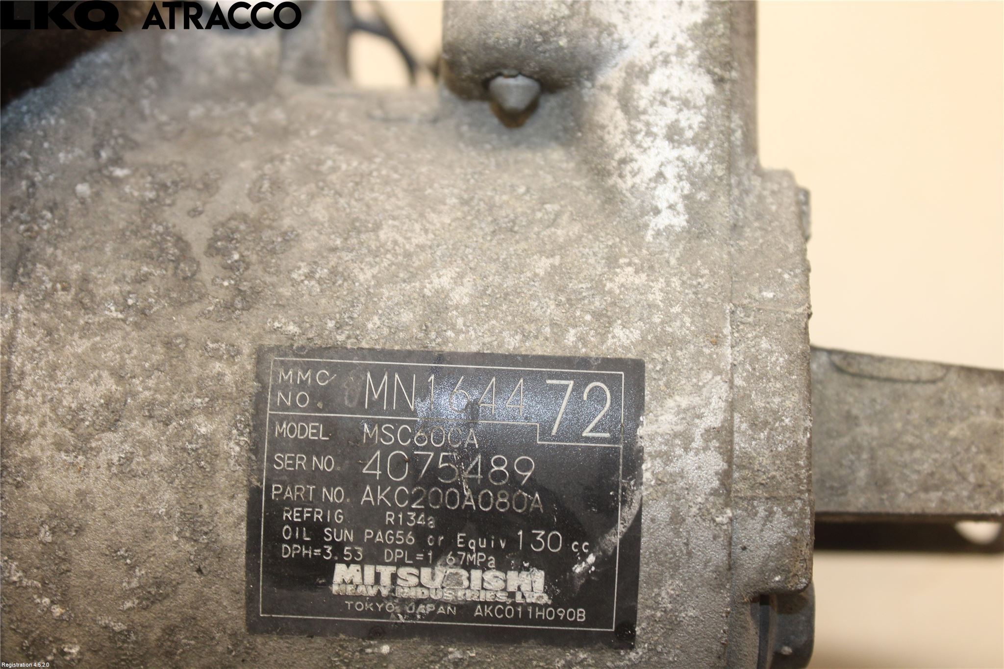 Mitsubishi COLT 09-13 Varme Ac Kompressor