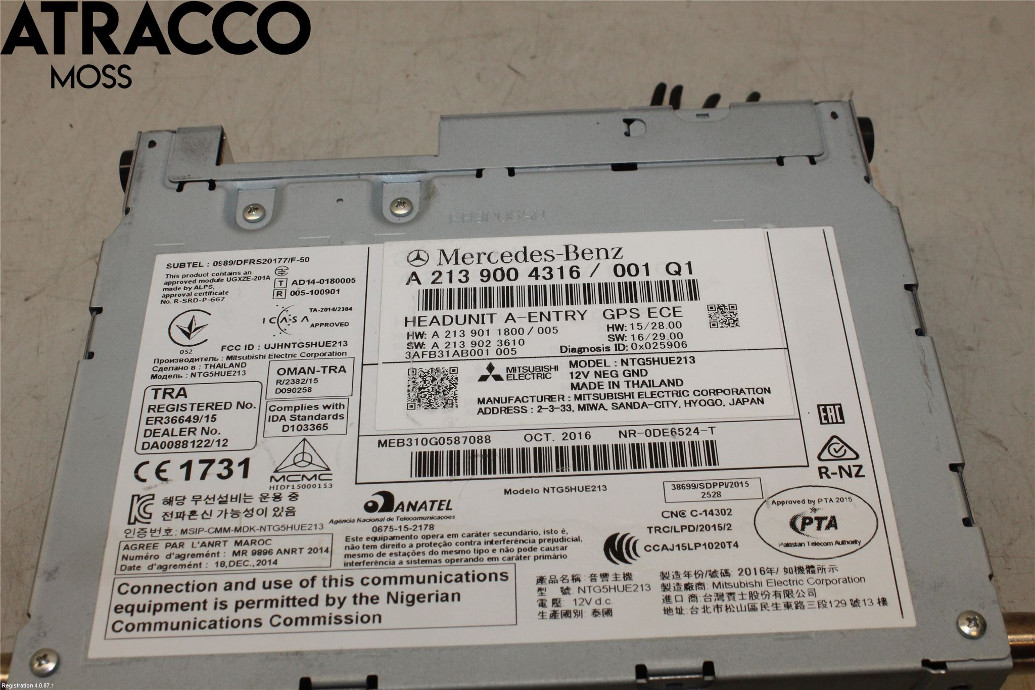 Mercedes-Benz MB E-KLASS (W213) 16-23 Stereo Radio