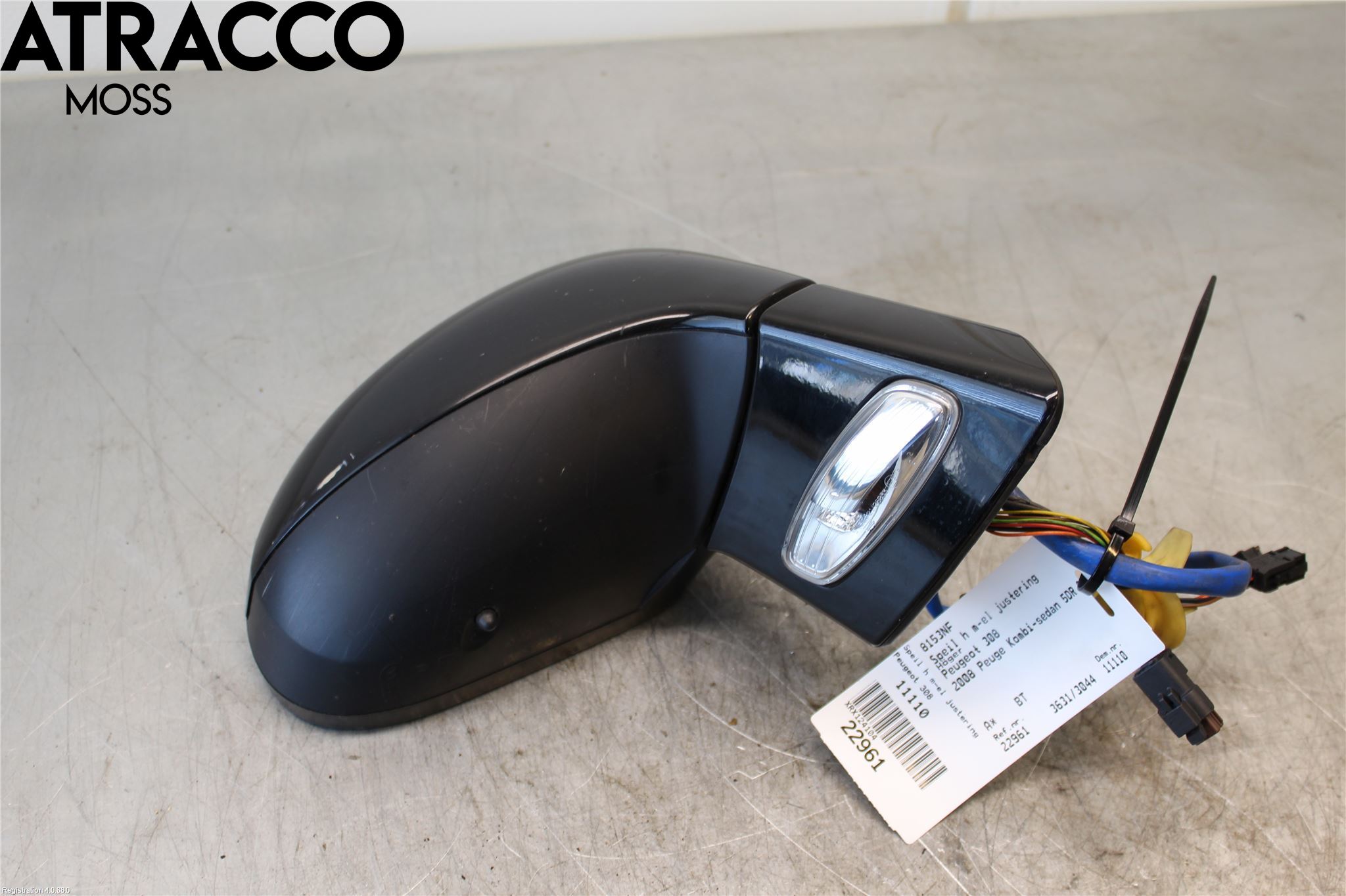 Peugeot 308 08-13 Speil H M-El Justering