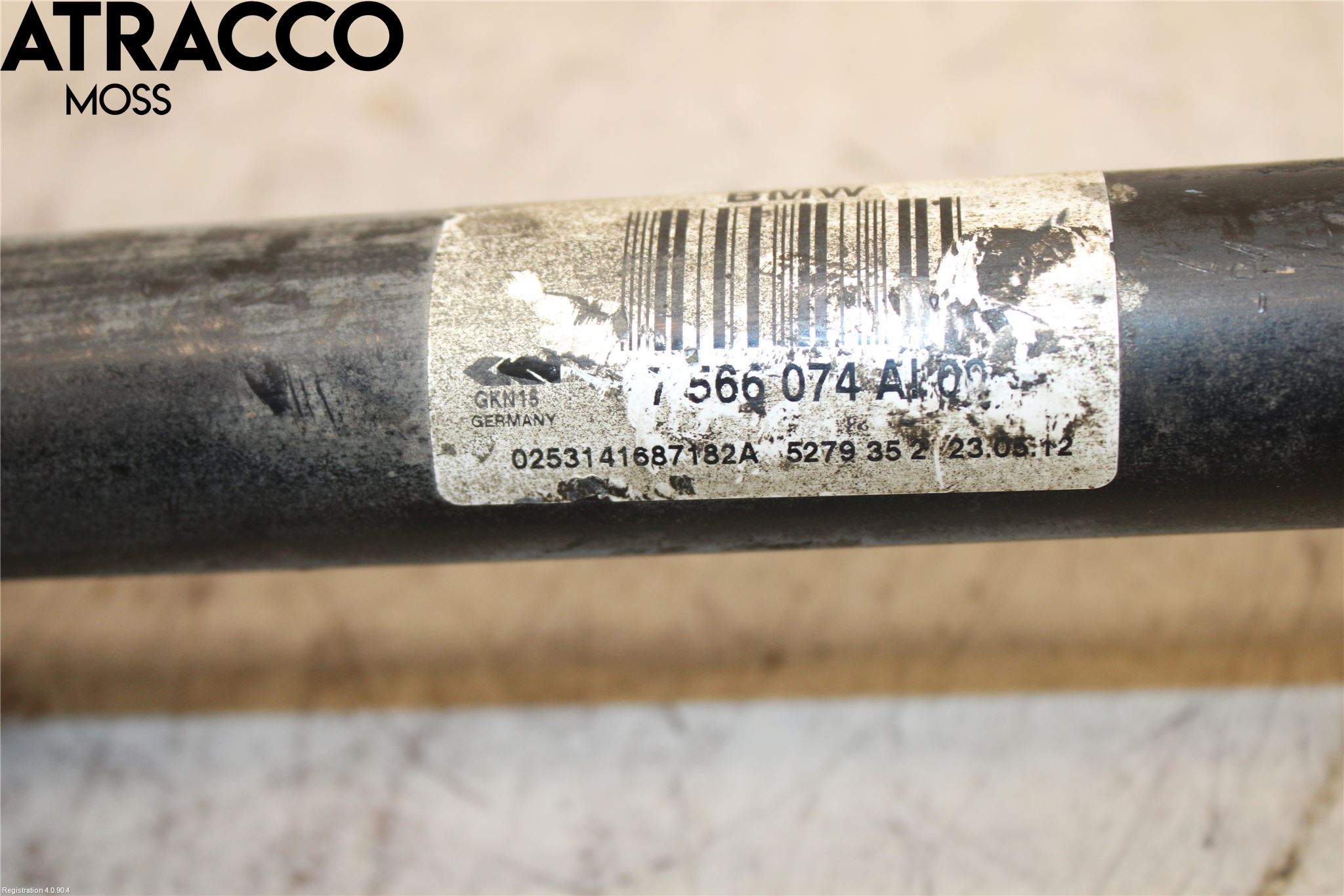 BMW 7 F01/02/03/04 09-15 Drivaksel Bak Kompl Venstre