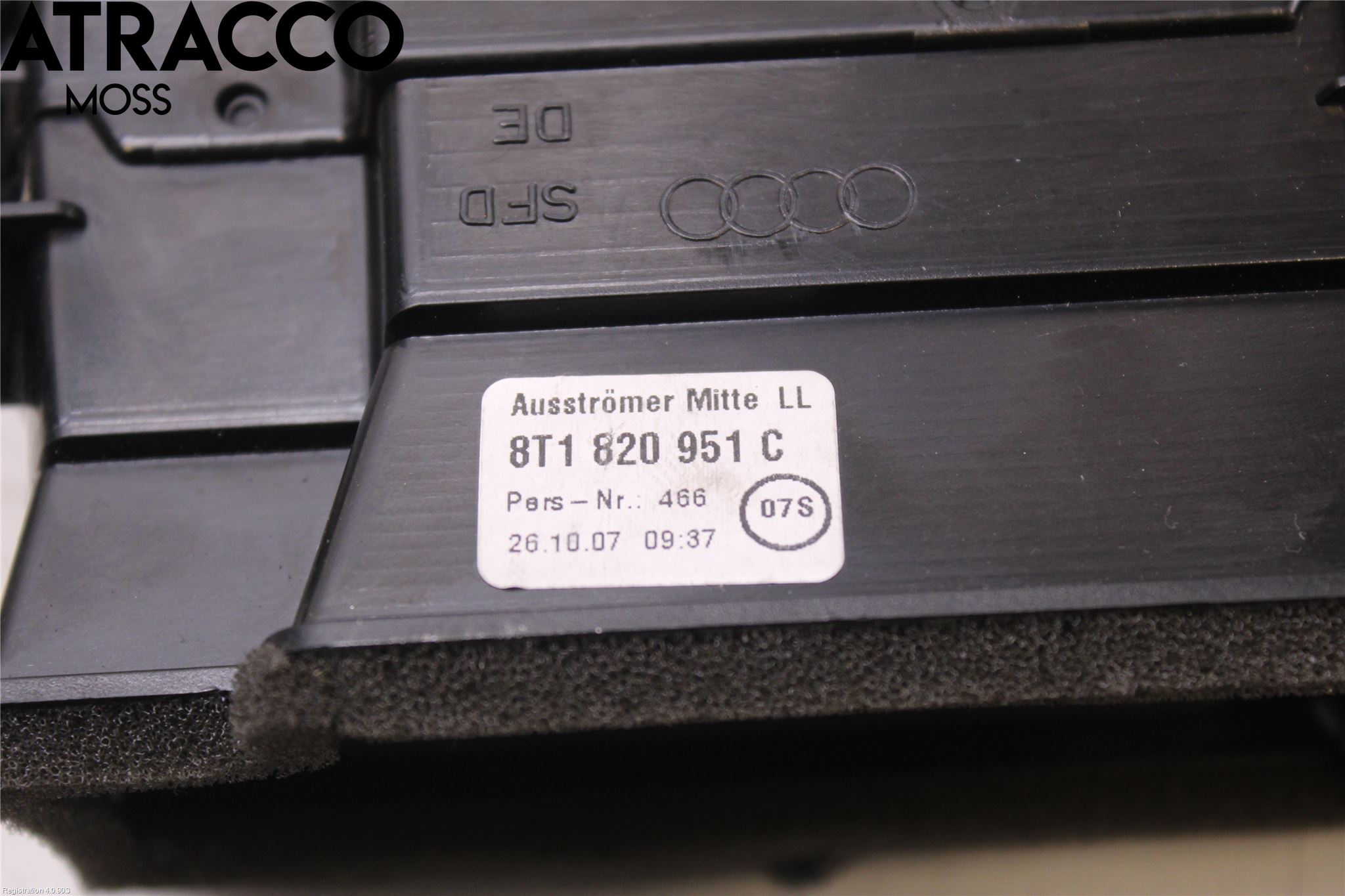 Audi A4/S4 08-11 Dashbord Kanal - Dyse