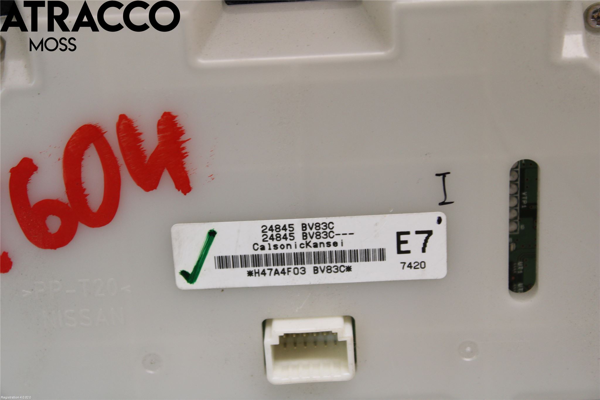 Nissan JUKE 14-19 Varme Ac Betjening-Display