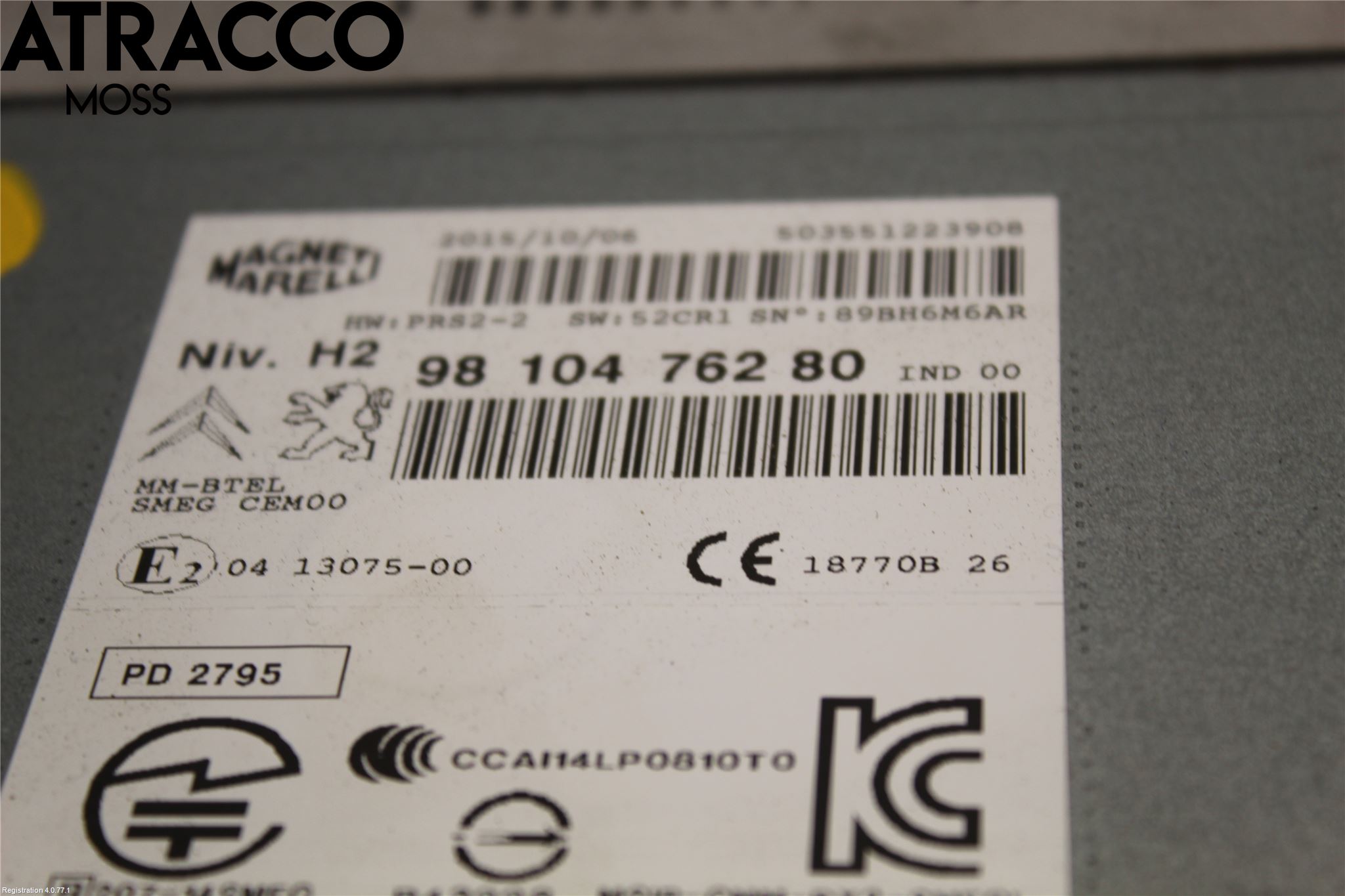 Peugeot 508 11-18 Stereo Radio