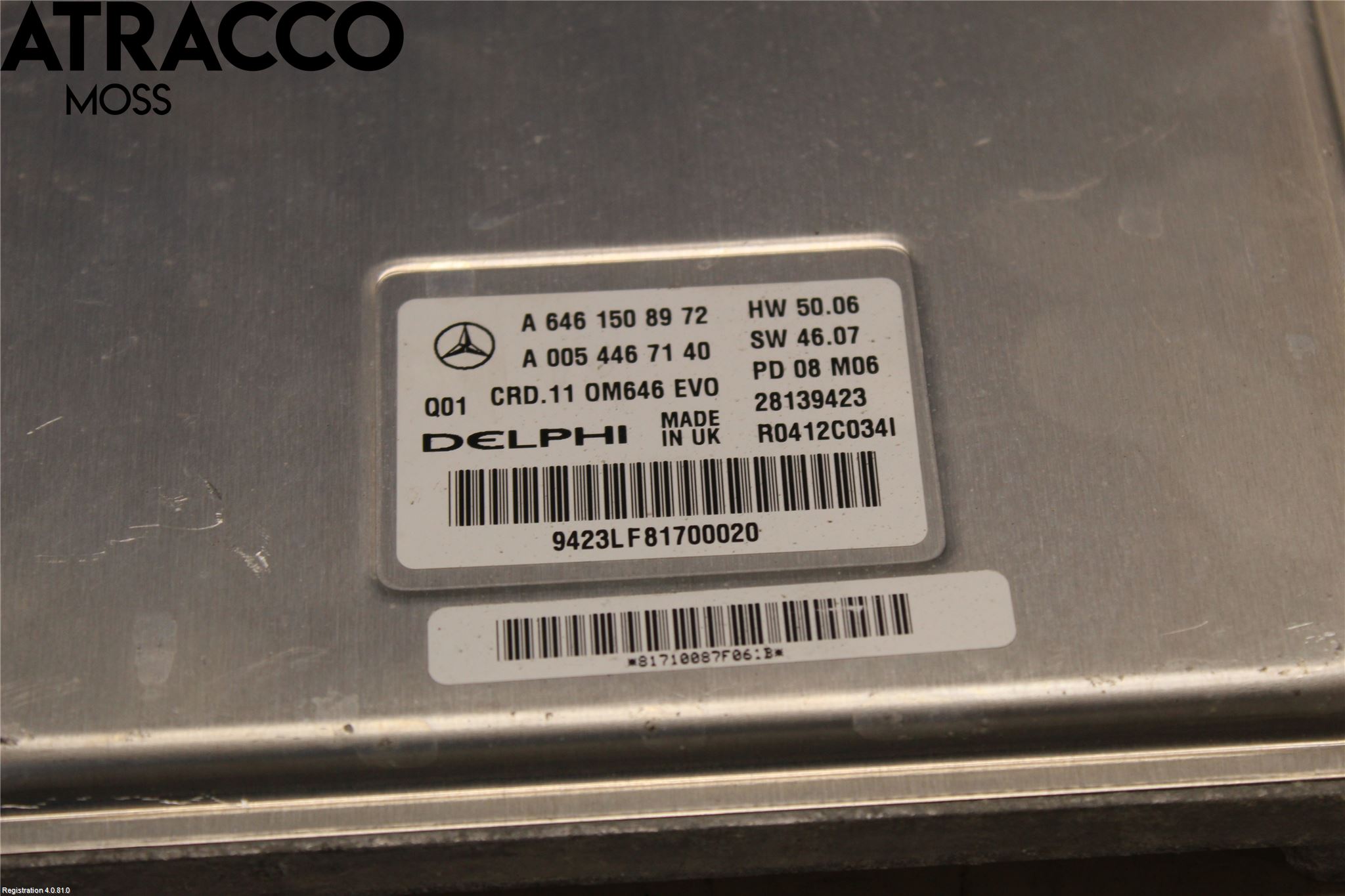 Mercedes-Benz MB C-KLASS (W204) 07-15 Styreenhet Innsprøytning