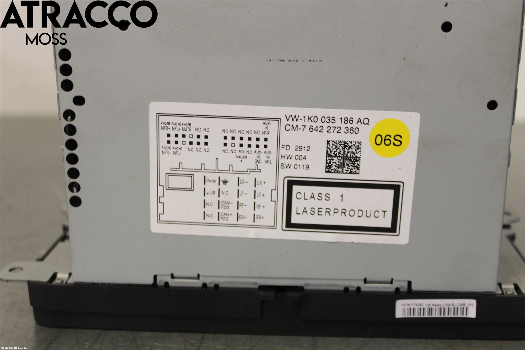 Volkswagen VW GOLF VI 09-13 Stereo Radio Med Cd