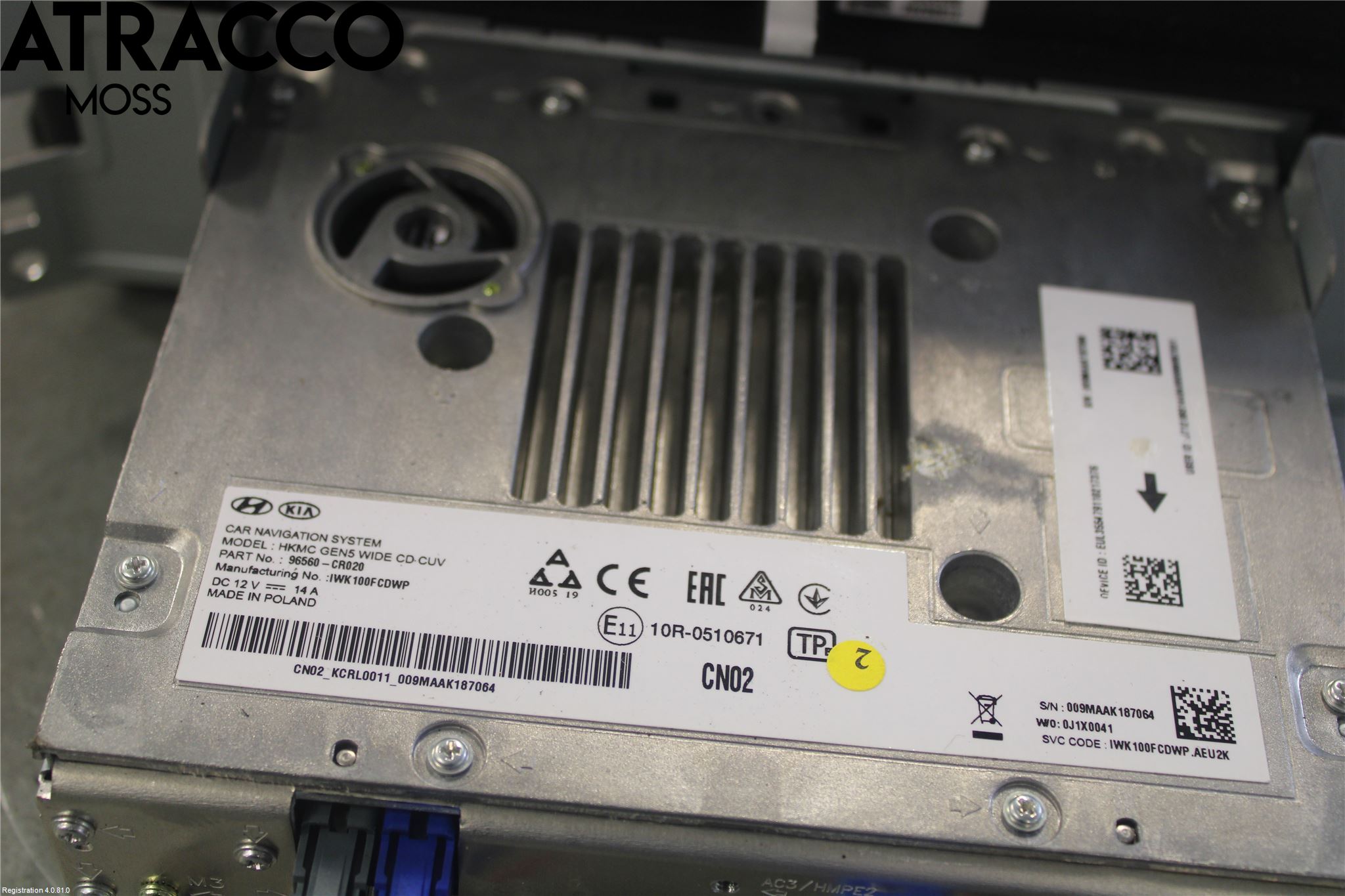 Kia XCEED 19- Stereo Radio Med Cd