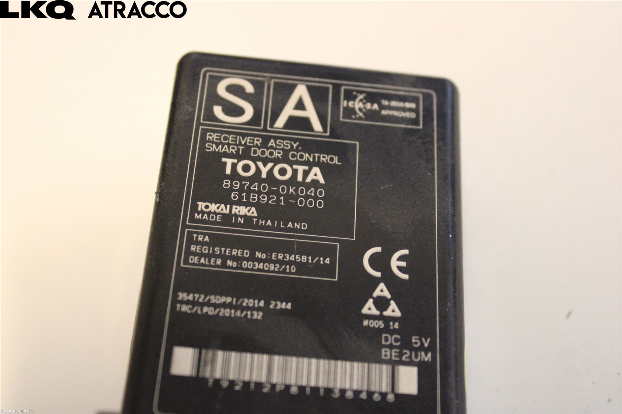 Toyota HILUX 16- Styreenhet Sentrallås