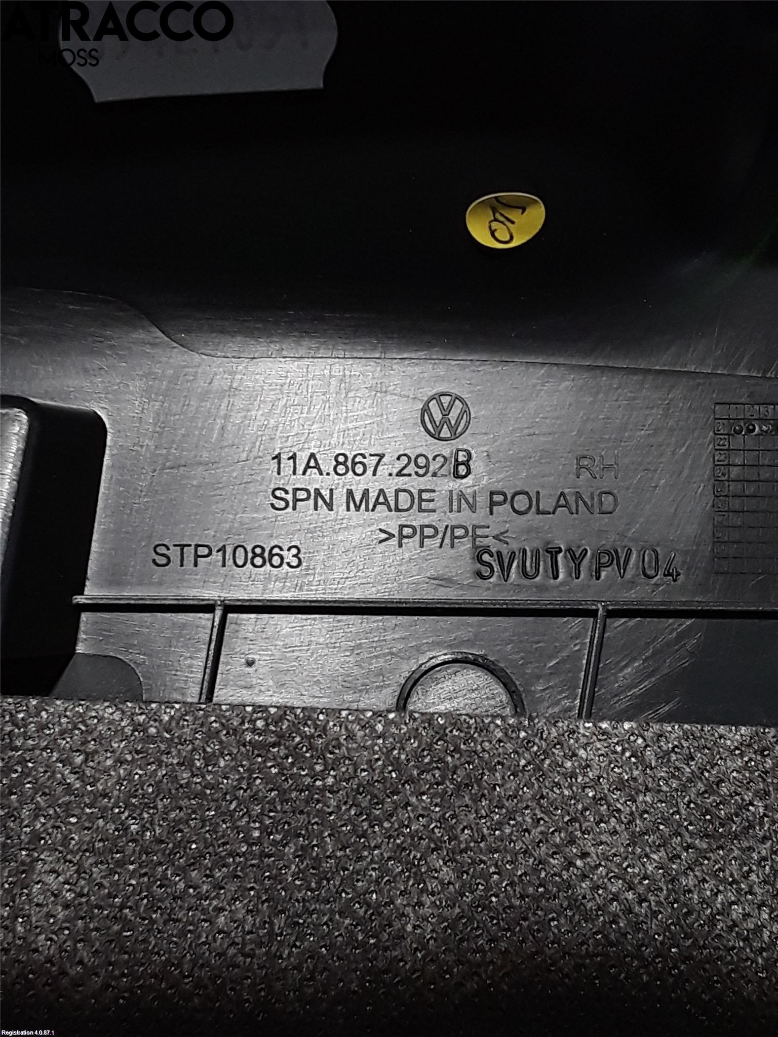 Volkswagen VW ID.4 21- Innr Deksel A-B-C Stolpe