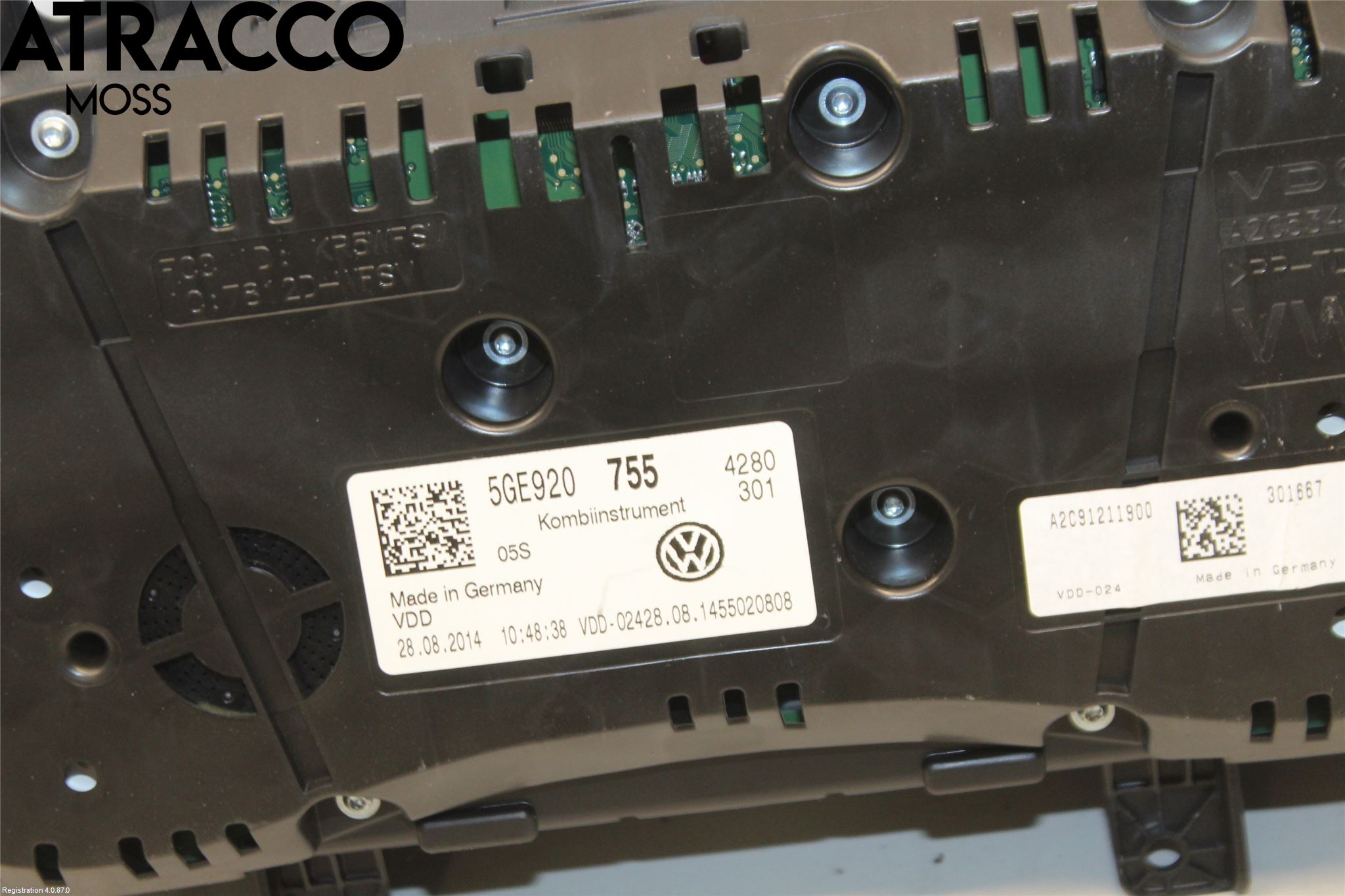 Volkswagen VW GOLF / E-GOLF VII 13-20 Instr Kombinert