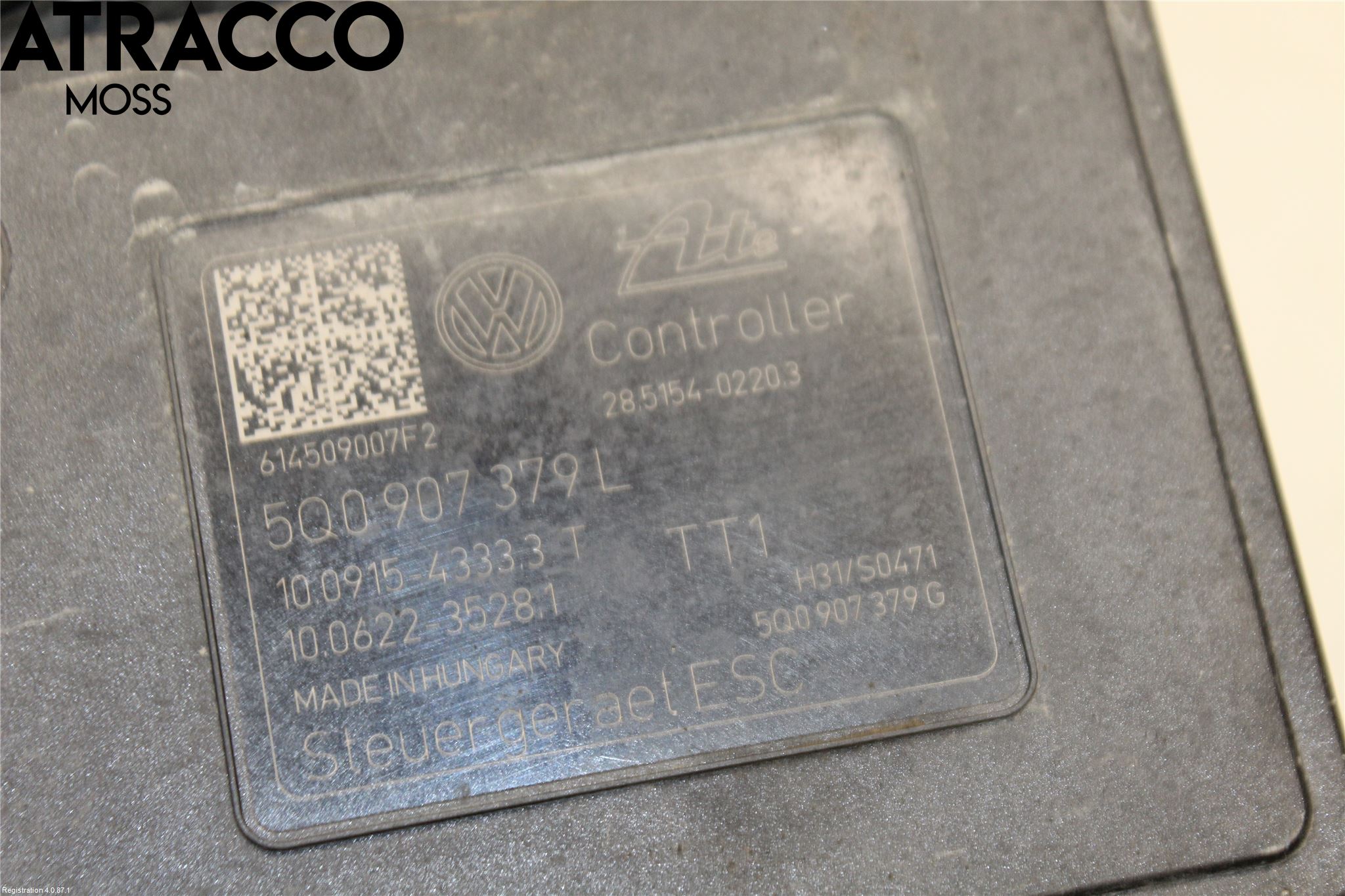 Volkswagen VW GOLF / E-GOLF VII 13-20 Abs Hydraulikkaggregat