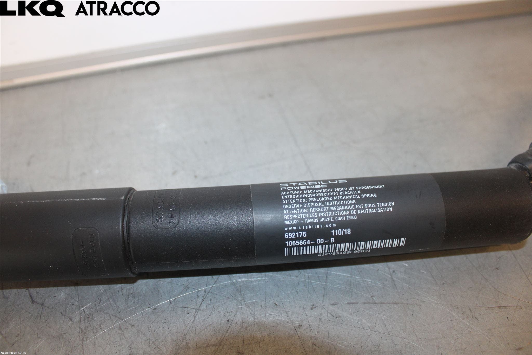 Tesla MODEL X 16- Bakluke Demper-Gassfjær